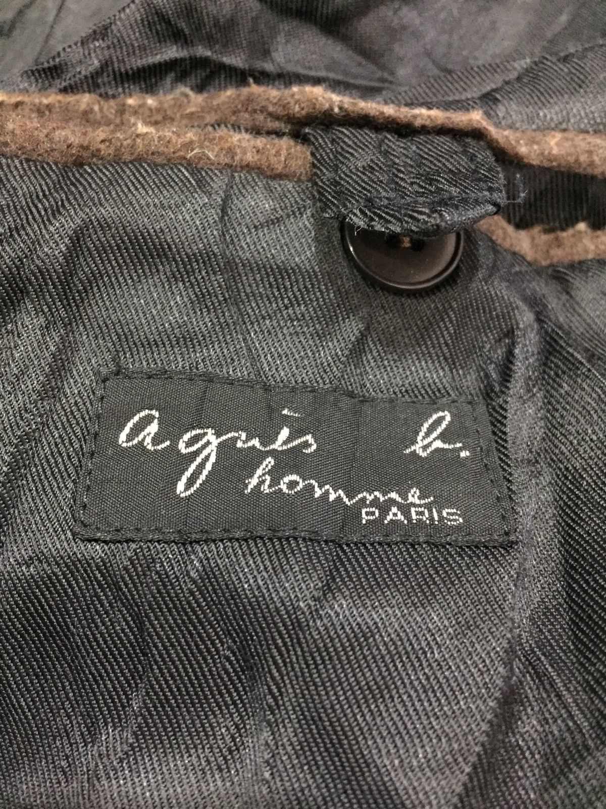 Vintage × agnes b. Vintage Agnes B. Homme Wool Long Coat Jacket Made in France Size US M / EU 48-50 / 2 - 7 Thumbnail