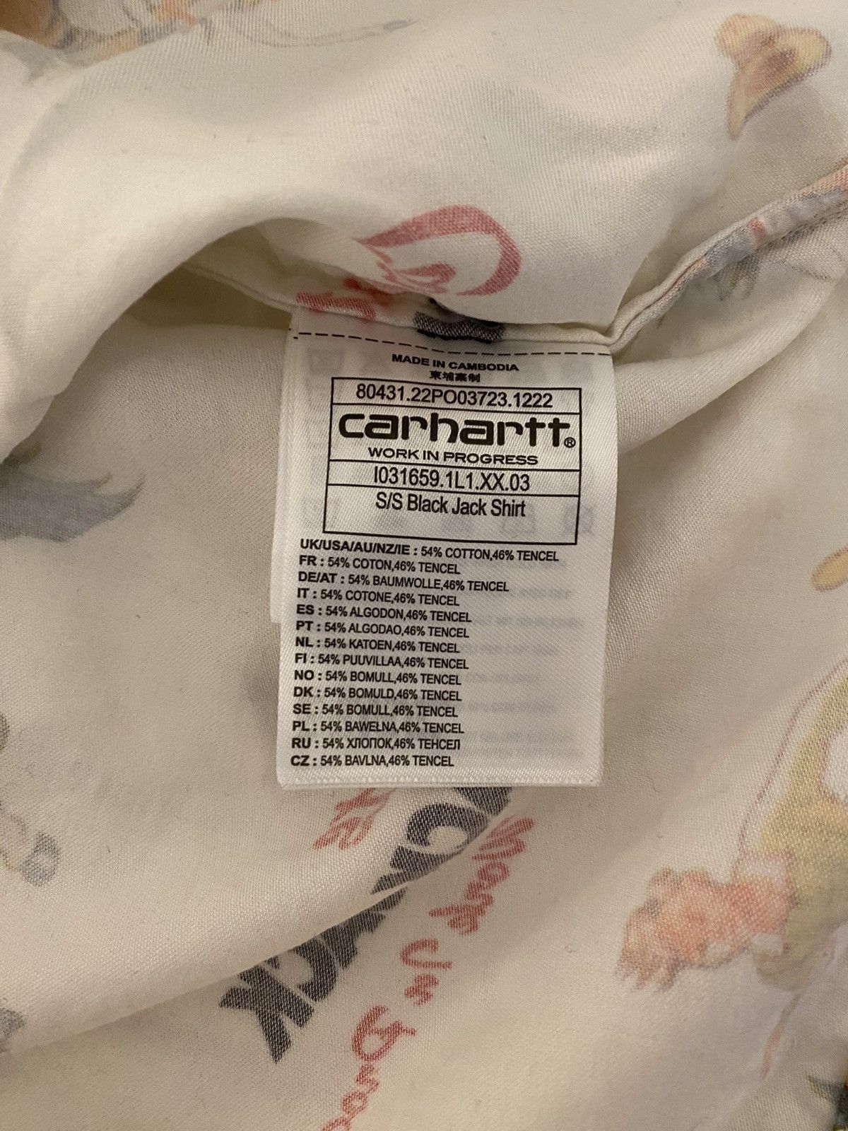 Carhartt Wip Carhartt WIP Black Jack Shirt XXL Size US XXL / EU 58 / 5 - 11 Thumbnail