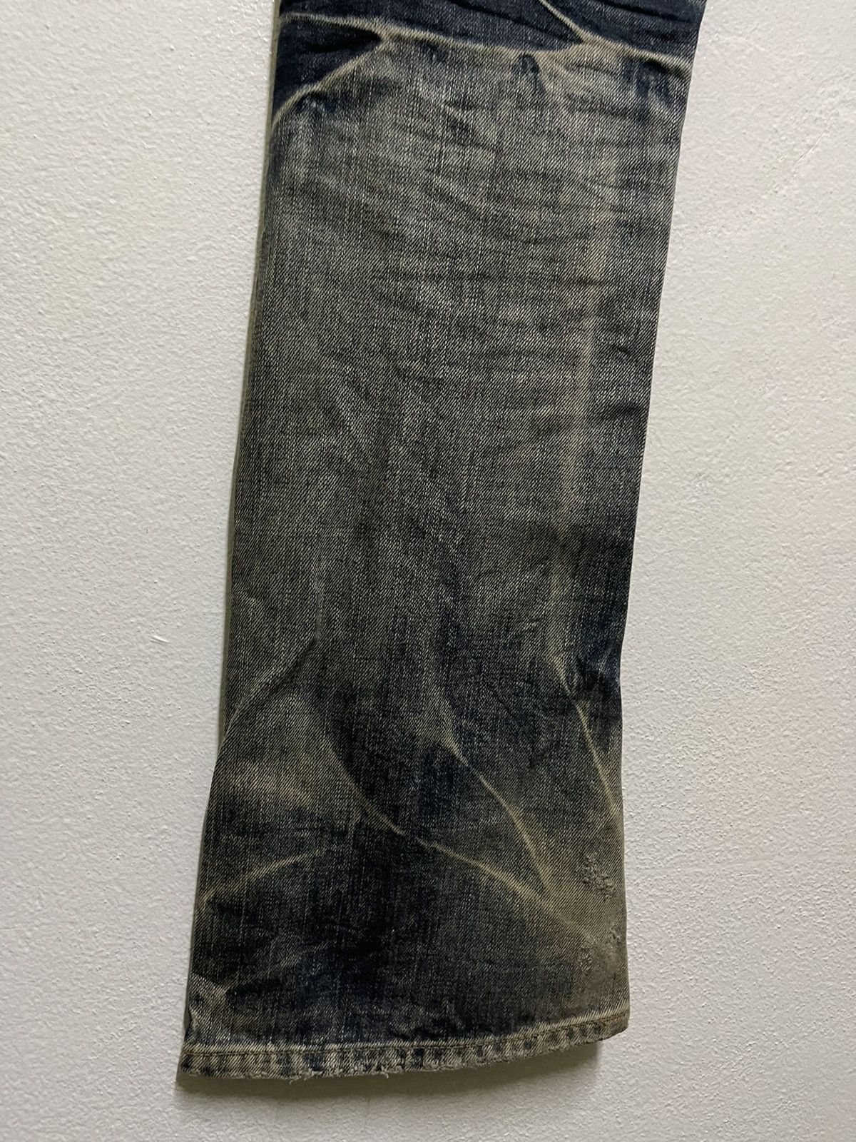 JACKROSE Jackrose Flare Jeans Faded Distressed Size US 35 - 14 Thumbnail