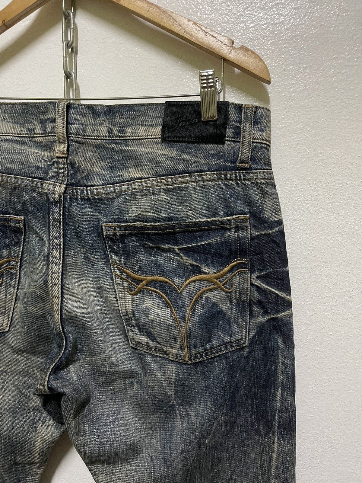 JACKROSE Jackrose Flare Jeans Faded Distressed Size US 35 - 15 Thumbnail