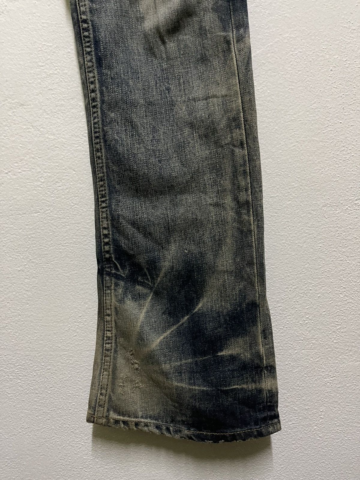 JACKROSE Jackrose Flare Jeans Faded Distressed Size US 35 - 7 Thumbnail