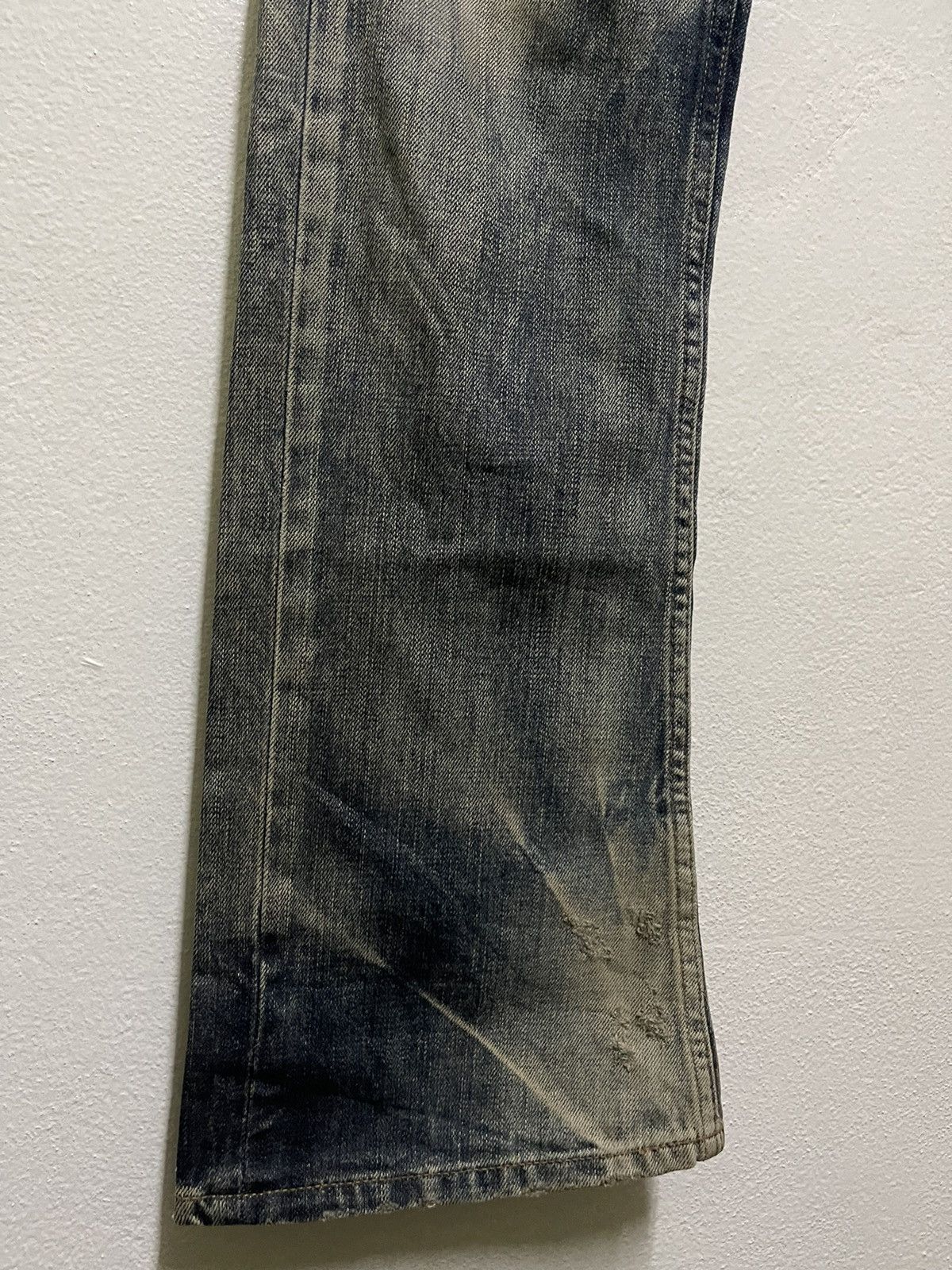 JACKROSE Jackrose Flare Jeans Faded Distressed Size US 35 - 4 Thumbnail
