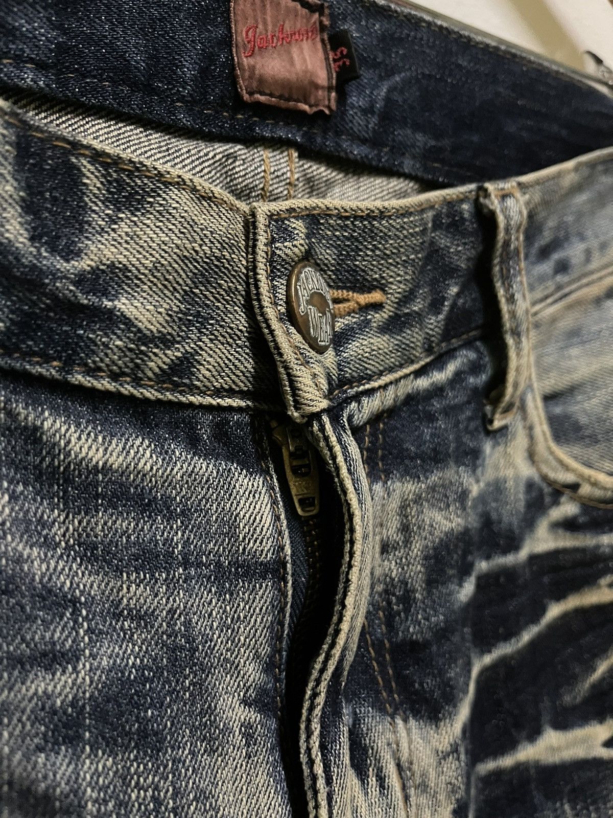 JACKROSE Jackrose Flare Jeans Faded Distressed Size US 35 - 10 Thumbnail