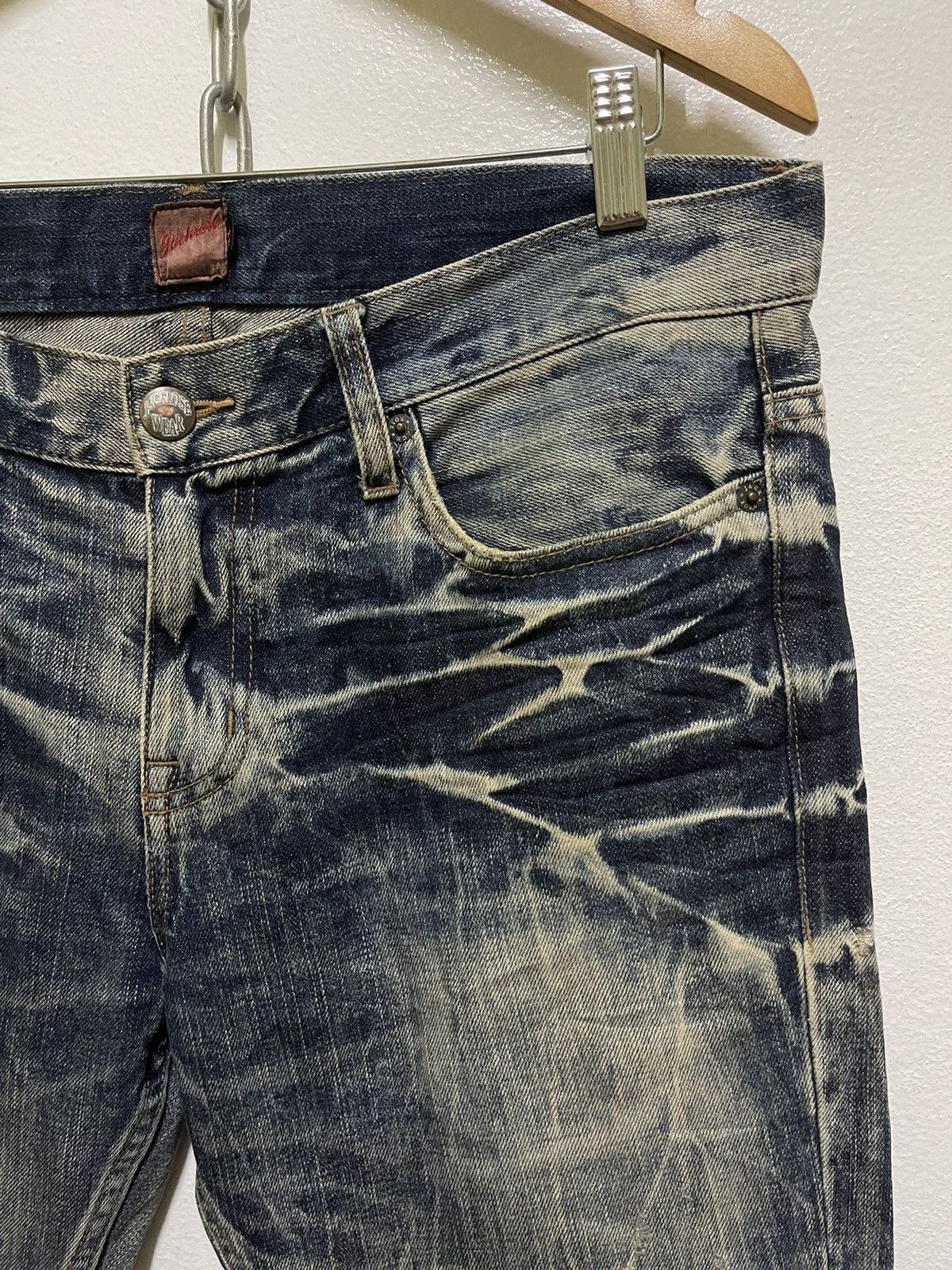 JACKROSE Jackrose Flare Jeans Faded Distressed Size US 35 - 5 Thumbnail