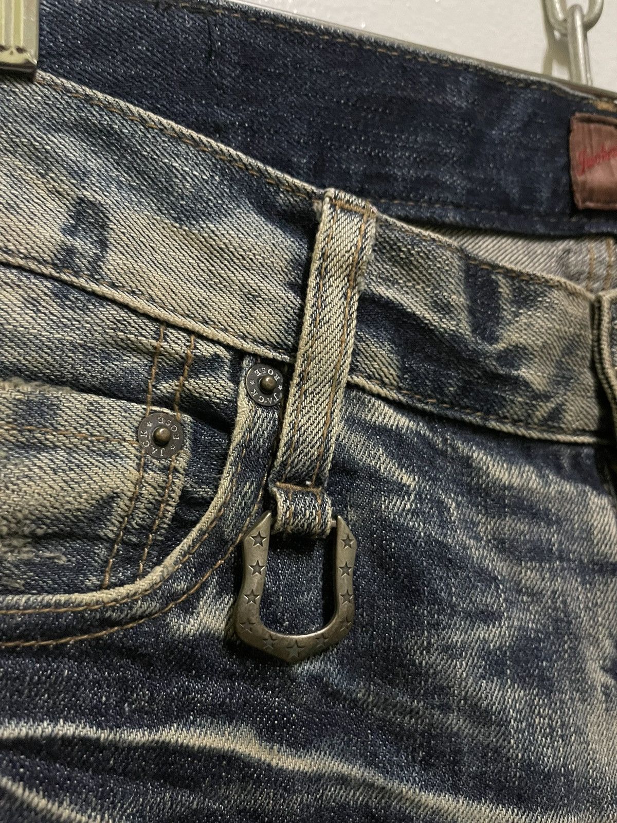 JACKROSE Jackrose Flare Jeans Faded Distressed Size US 35 - 8 Thumbnail