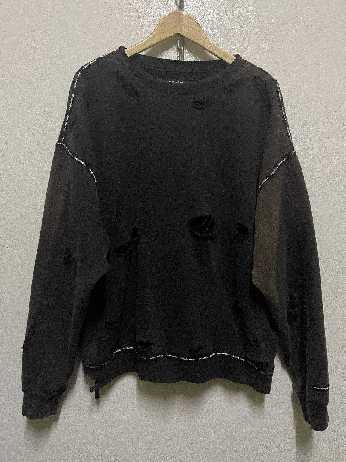 Other Thisisneverthat Thrashed Sun Faded Sweatshirt Size US L / EU 52-54 / 3 - 1 Thumbnail