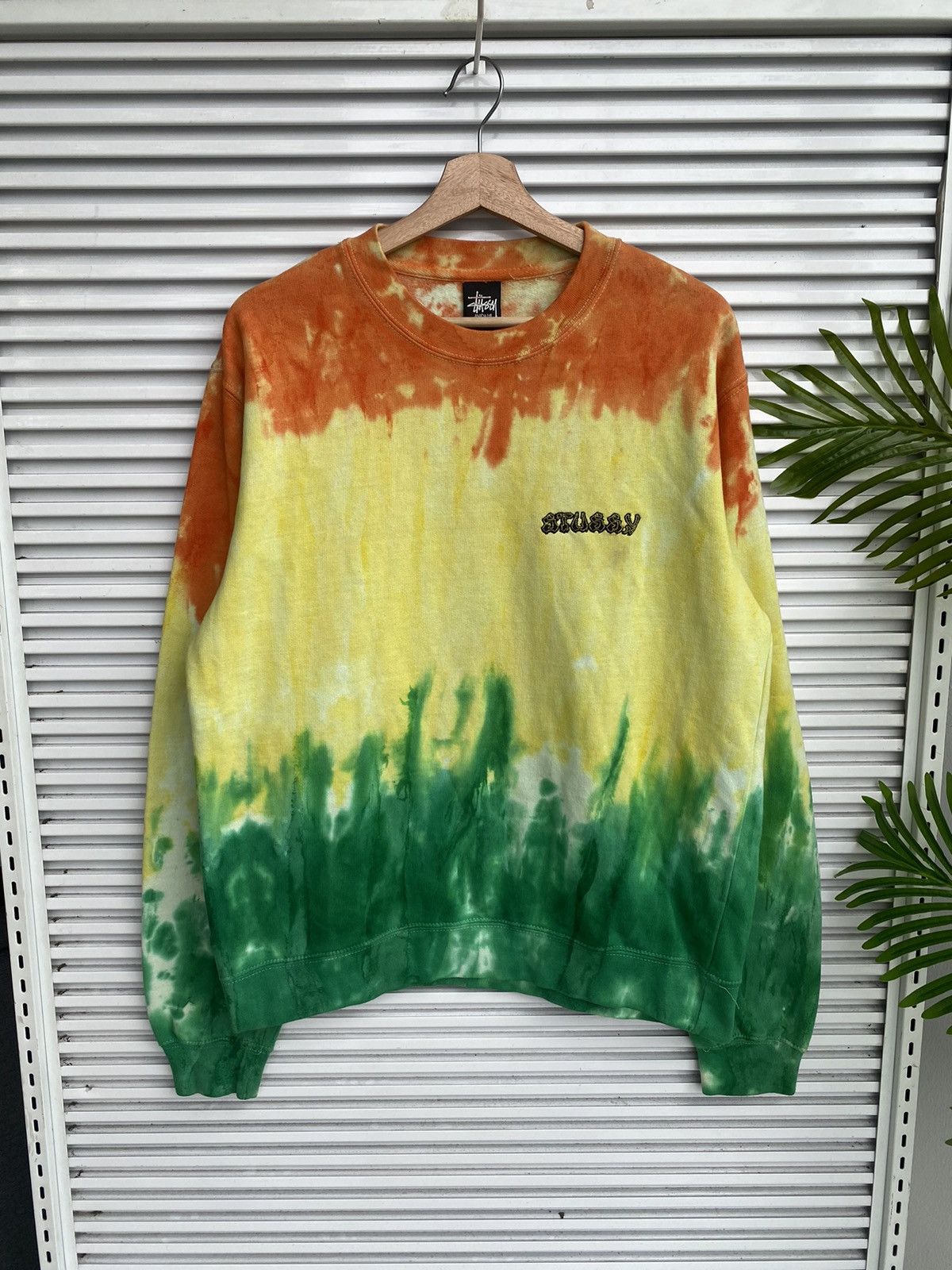 Stussy × Vintage Vintage Stussy Surf Logo Crewneck Rasta /Travis Flacko Scott Size US M / EU 48-50 / 2 - 2 Thumbnail
