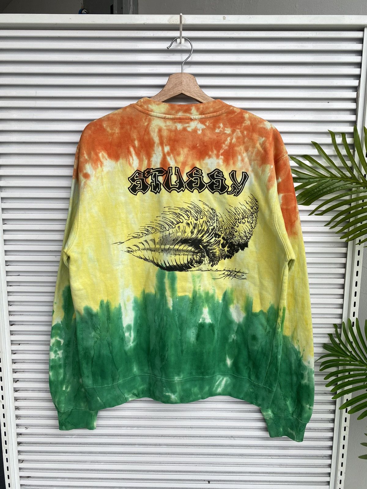 Stussy × Vintage Vintage Stussy Surf Logo Crewneck Rasta /Travis Flacko Scott Size US M / EU 48-50 / 2 - 1 Thumbnail