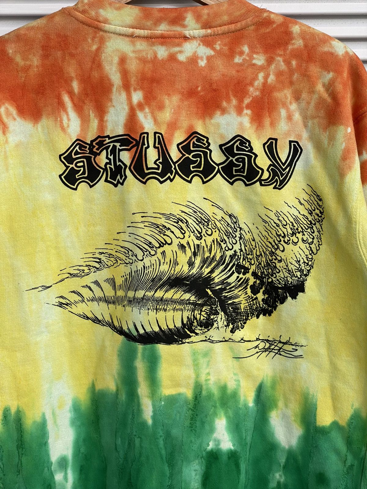 Stussy × Vintage Vintage Stussy Surf Logo Crewneck Rasta /Travis Flacko Scott Size US M / EU 48-50 / 2 - 6 Thumbnail