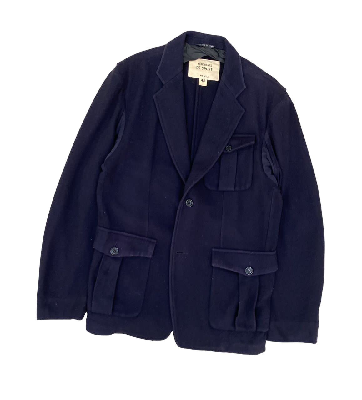 Vetements De Sport By Wim Neels 🇮🇹 Vetements De Sport Wool Button Jacket Size US S / EU 44-46 / 1 - 4 Thumbnail