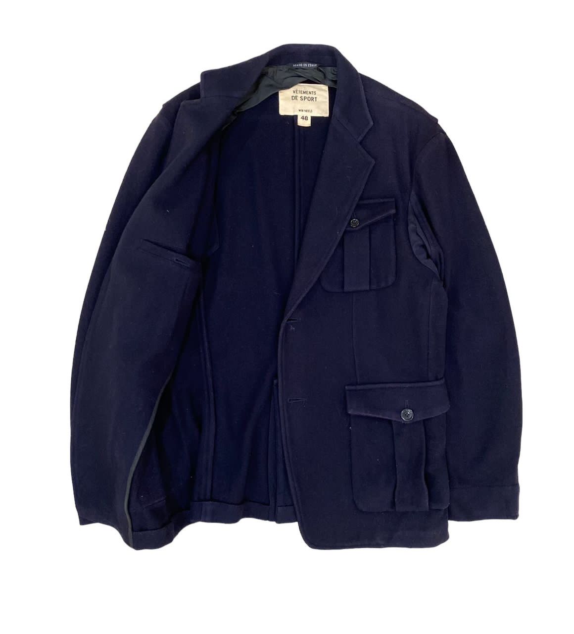 Vetements De Sport By Wim Neels 🇮🇹 Vetements De Sport Wool Button Jacket Size US S / EU 44-46 / 1 - 3 Thumbnail