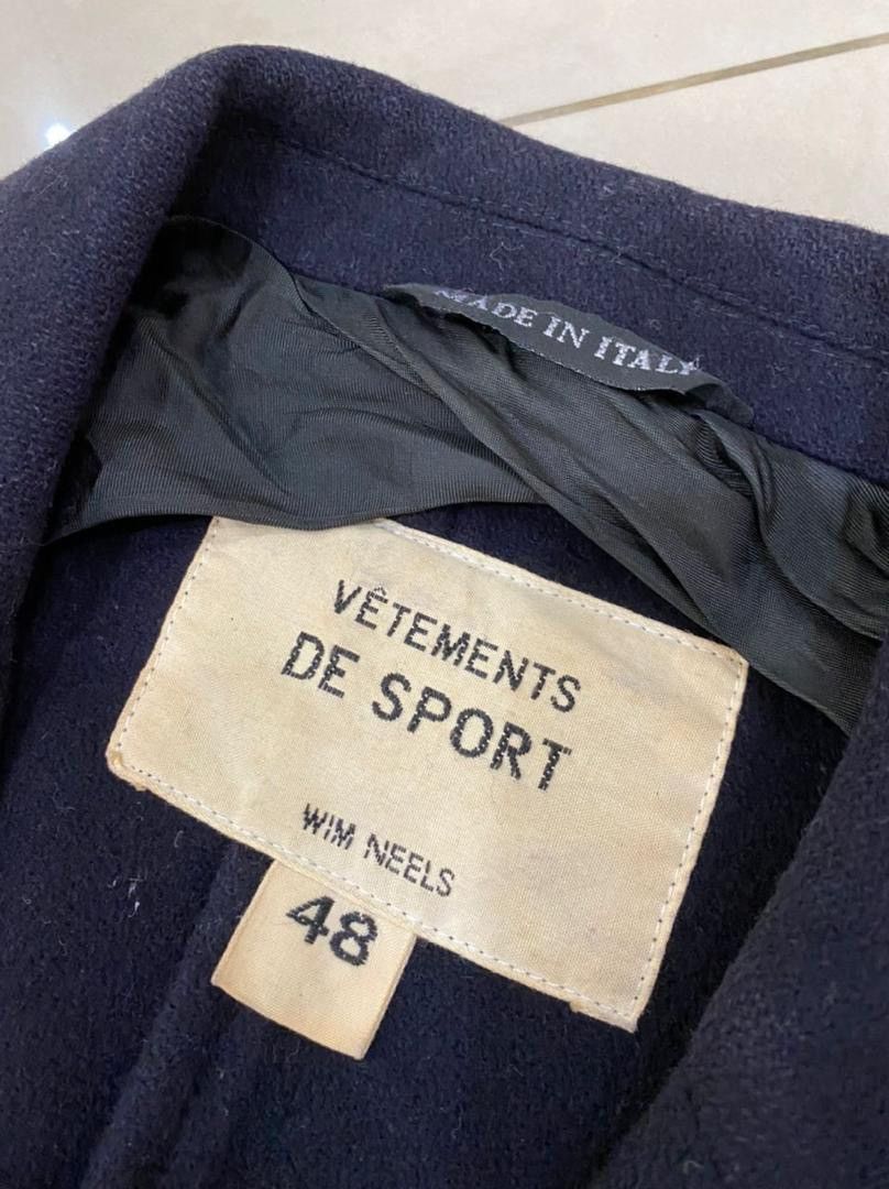 Vetements De Sport By Wim Neels 🇮🇹 Vetements De Sport Wool Button Jacket Size US S / EU 44-46 / 1 - 10 Thumbnail