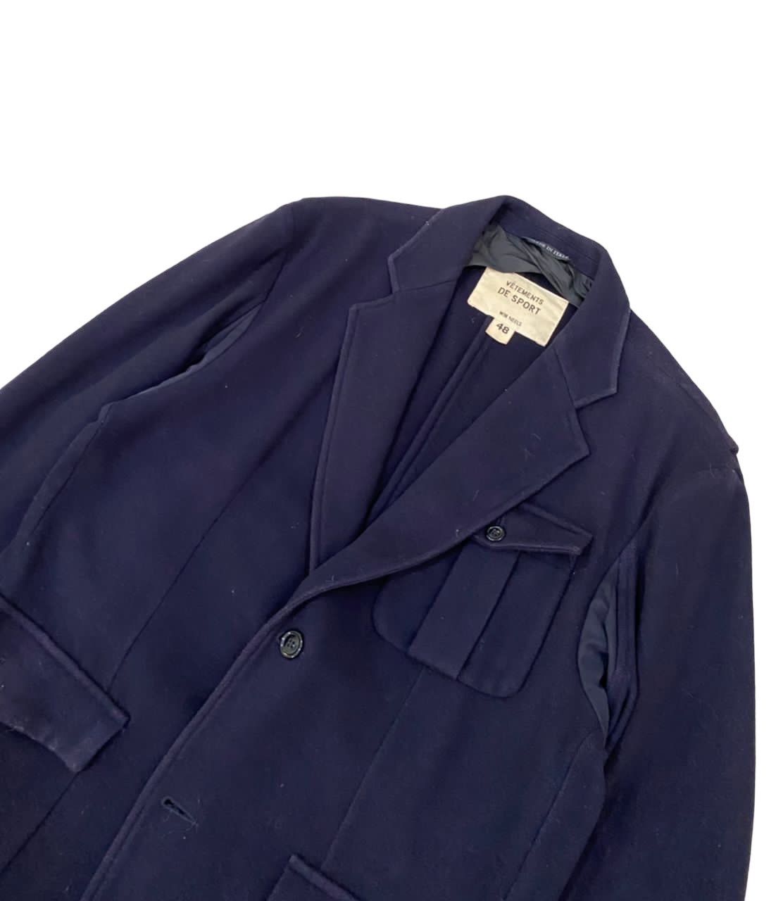 Vetements De Sport By Wim Neels 🇮🇹 Vetements De Sport Wool Button Jacket Size US S / EU 44-46 / 1 - 5 Thumbnail
