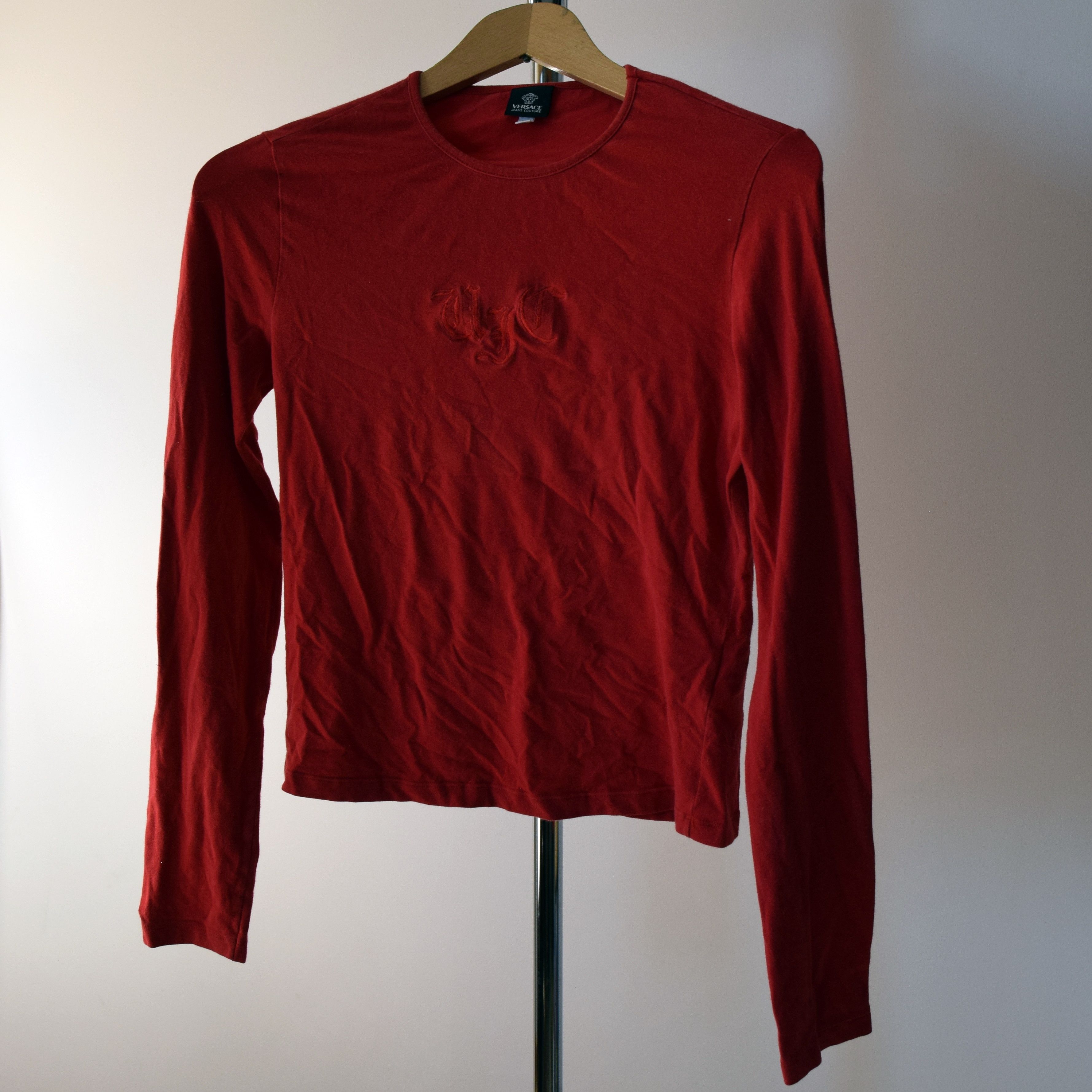 Versace × Versace Jeans Couture Versace Jeans COUTURE Printed Tee Long Sleeve Tee embriodery Size L / US 10 / IT 46 - 1 Thumbnail