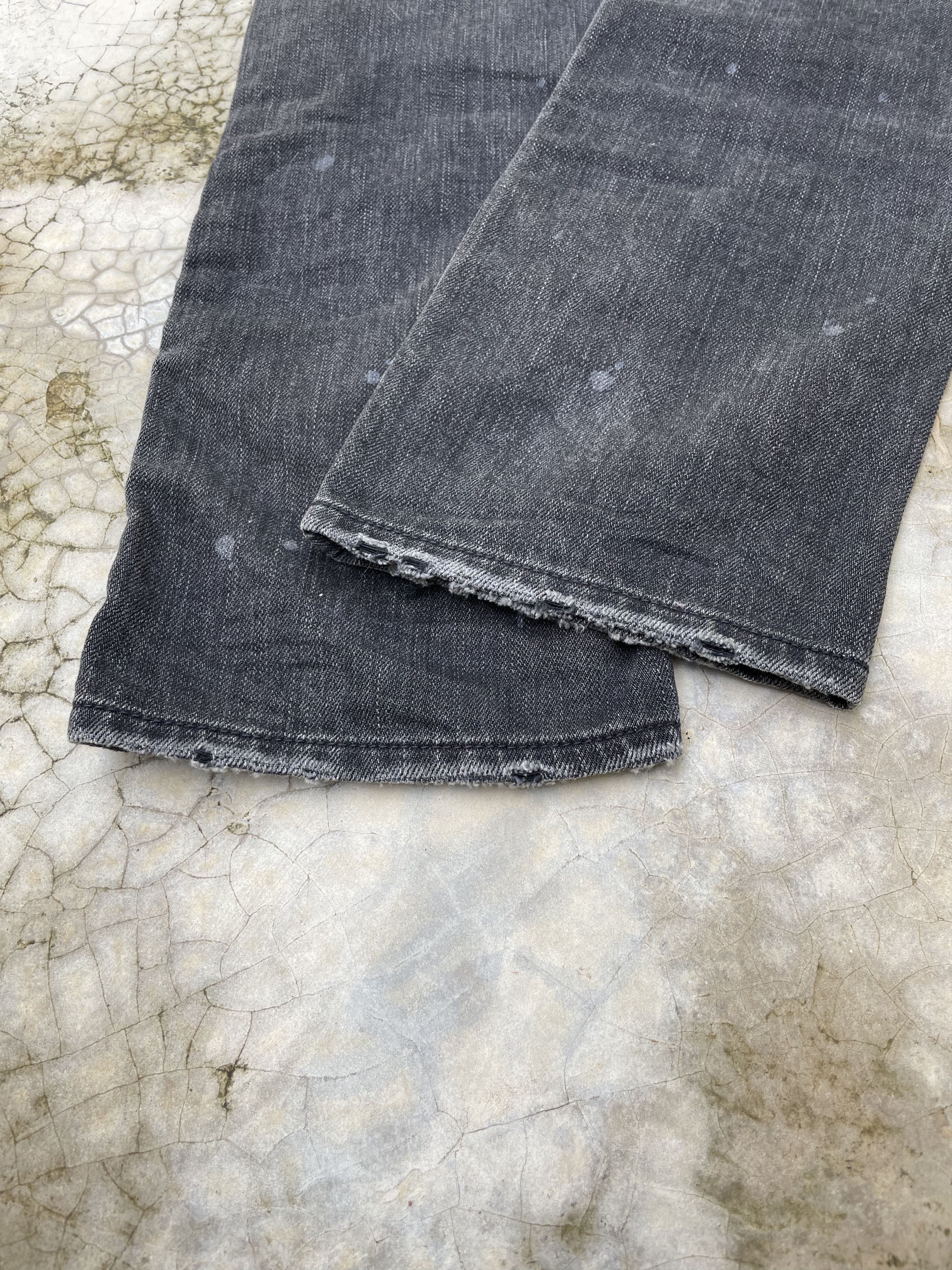 Japanese Brand × Vintage Japanese Distressed Patchwork Jean Slim fit Low rise Size US 29 - 7 Thumbnail