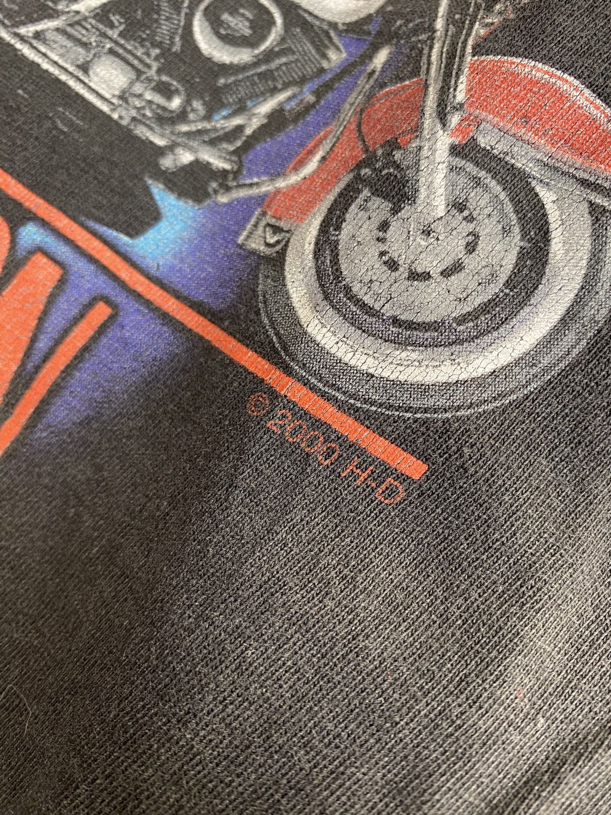 Harley Davidson × Vintage Vintage Y2K Harley Davidson Motorcycles Graphic T Shirt Size US XXL / EU 58 / 5 - 5 Thumbnail