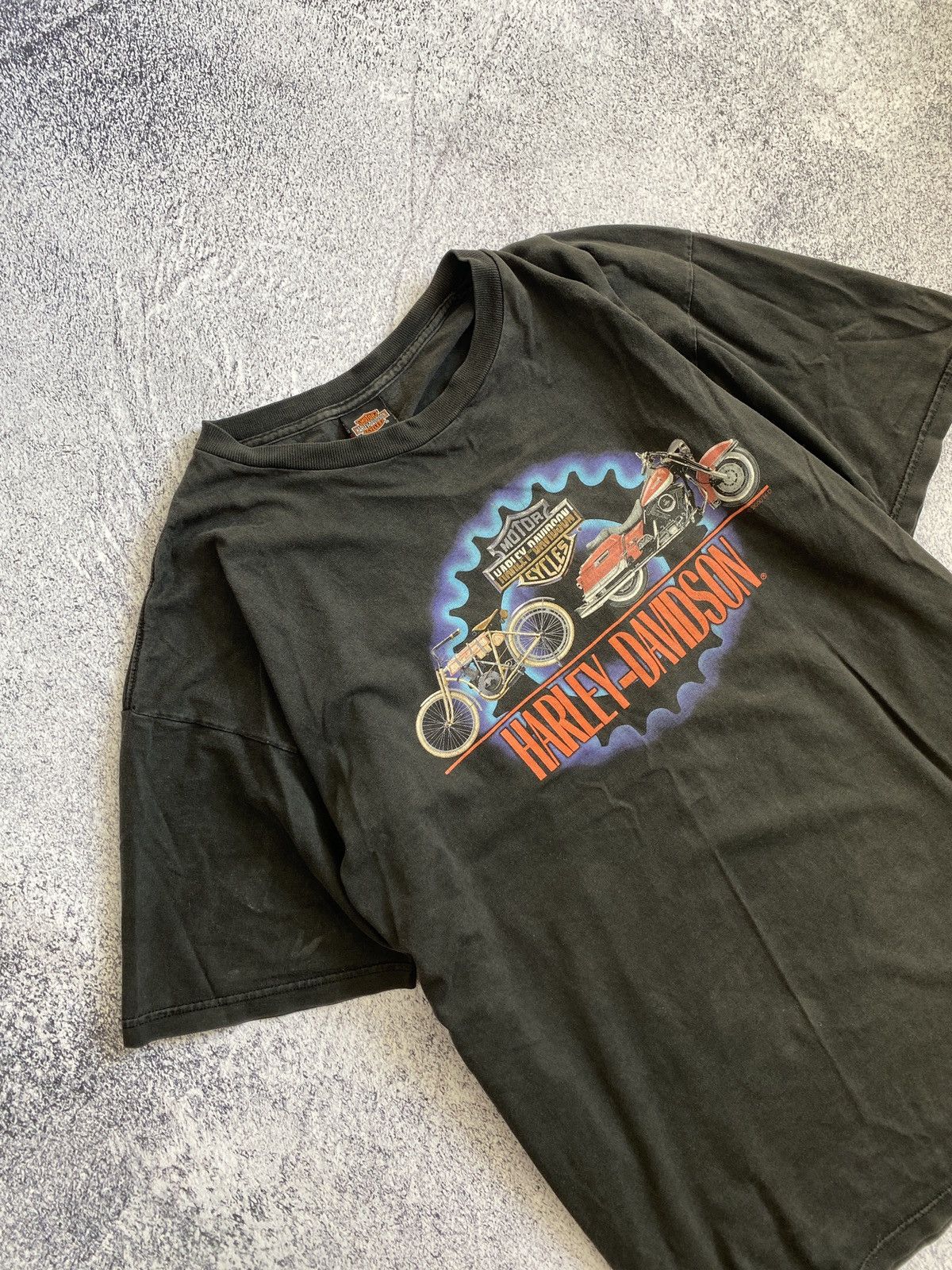 Harley Davidson × Vintage Vintage Y2K Harley Davidson Motorcycles Graphic T Shirt Size US XXL / EU 58 / 5 - 2 Thumbnail