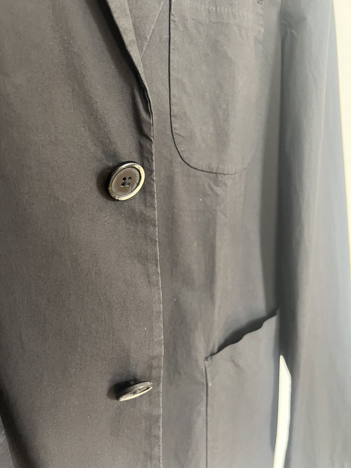 Barena Barena Venezia 50 ML Black Cotton Blazer Sports Jacket Shirt Size 40R - 4 Thumbnail