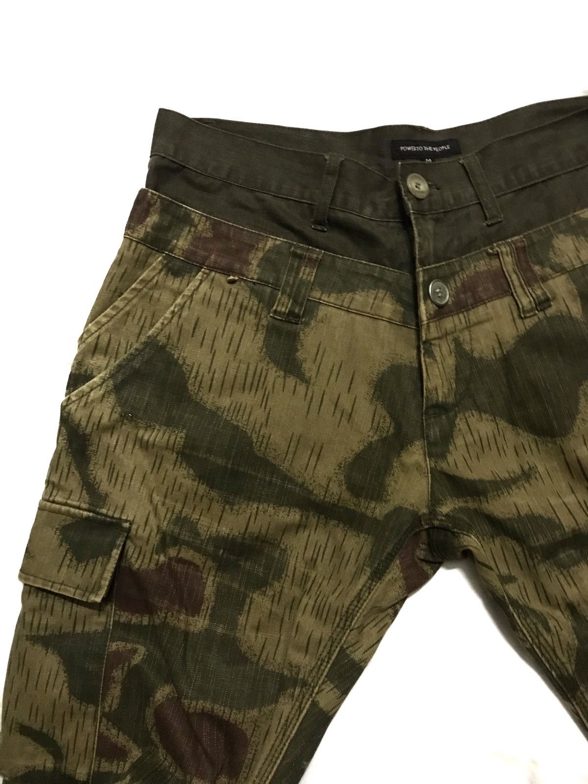 Japanese Brand Japanese Hybrid Camo Cargo Pants Patchwork Size US 35 - 3 Thumbnail