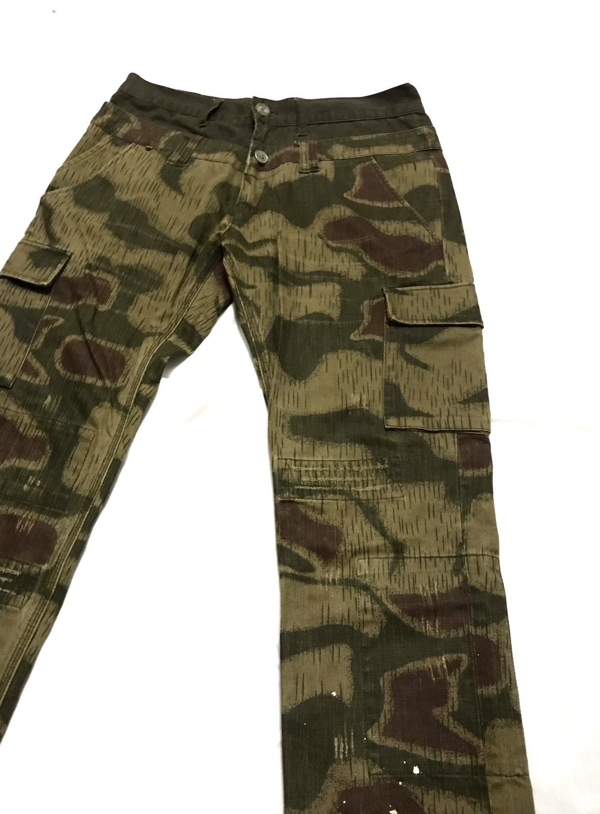 Japanese Brand Japanese Hybrid Camo Cargo Pants Patchwork Size US 35 - 2 Thumbnail