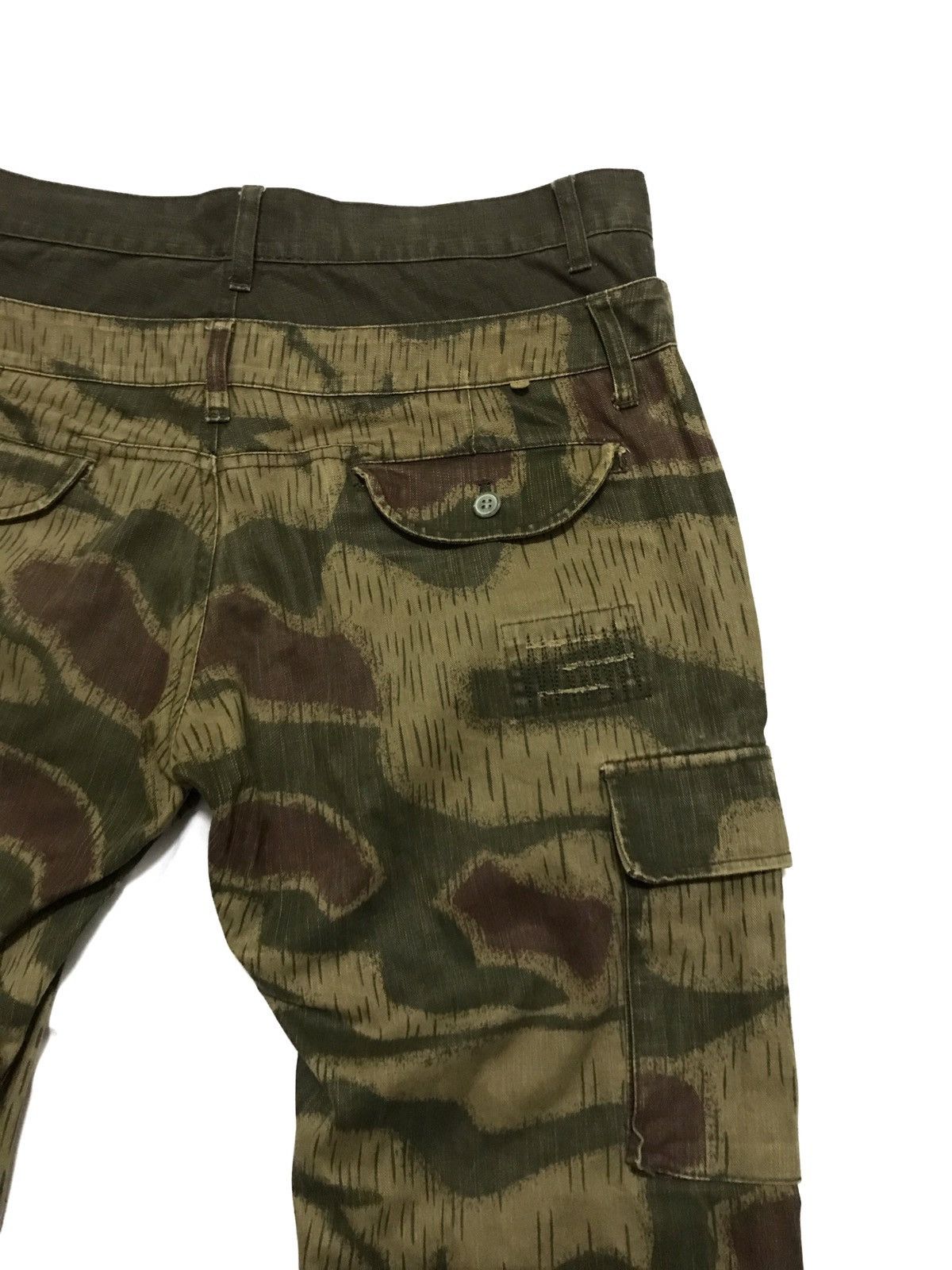 Japanese Brand Japanese Hybrid Camo Cargo Pants Patchwork Size US 35 - 7 Thumbnail