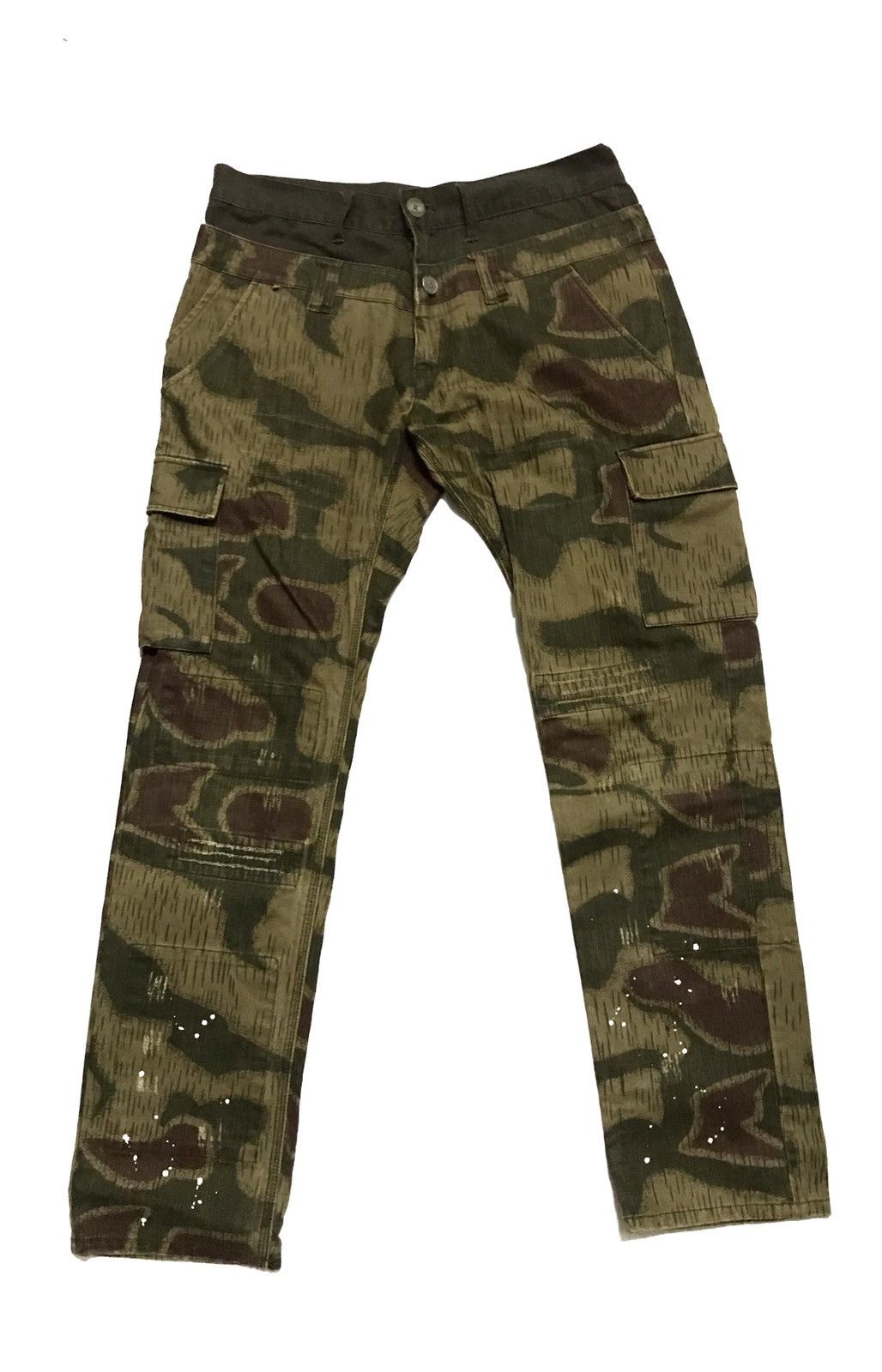 Japanese Brand Japanese Hybrid Camo Cargo Pants Patchwork Size US 35 - 1 Thumbnail