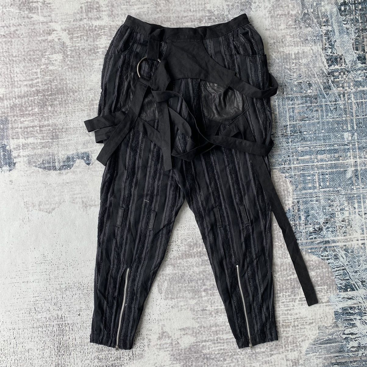 20471120 × KMRii × Le Grande Bleu (L.G.B.) Ambivalent Autumn Winter 2013-2014 Bondage Cropped Pants Size US 28 / EU 44 - 1 Thumbnail