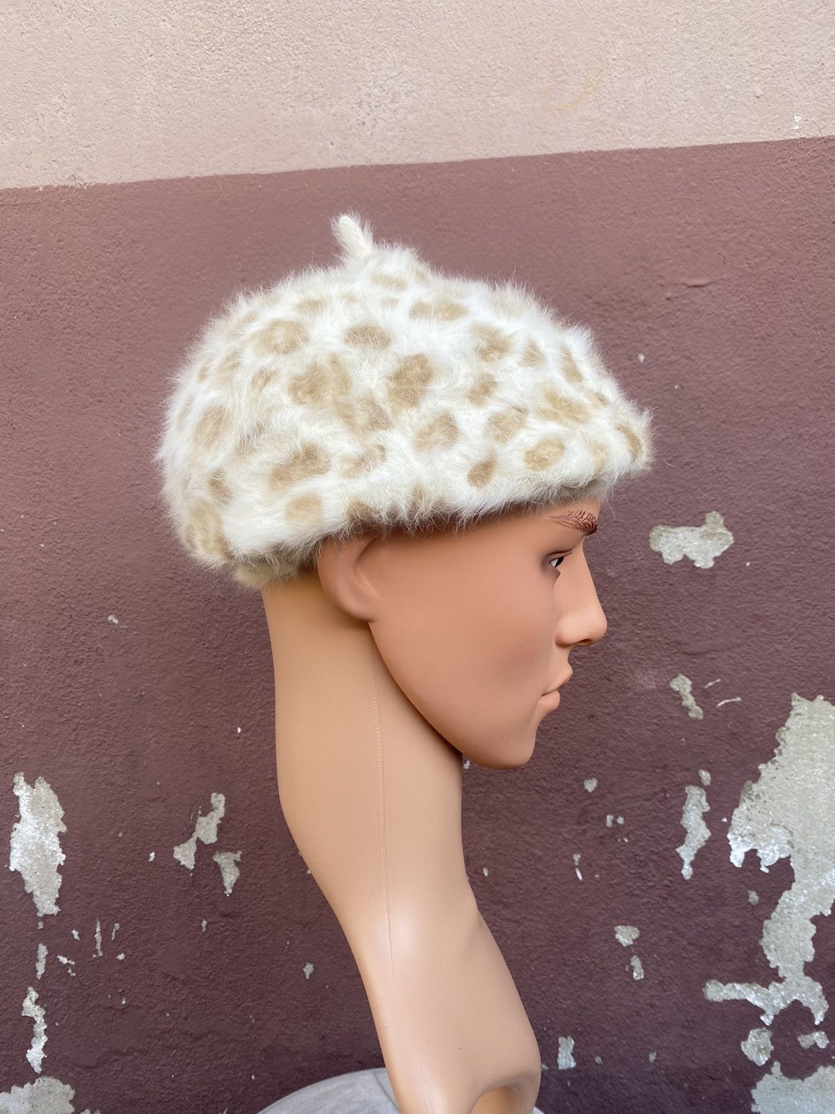 AMI Afternoon Tea Wardrobe Leopard Pattern Shaggy Beanie Hat Size ONE SIZE - 3 Thumbnail