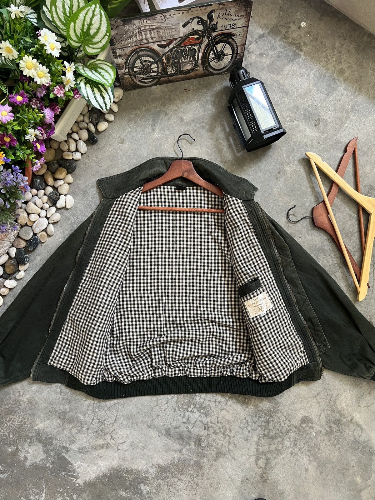 Japanese Brand × Vintage VTG 🏴‍☠️ Japanese Modern Club Denim Quilted Bomber Jacket Size US L / EU 52-54 / 3 - 11 Thumbnail