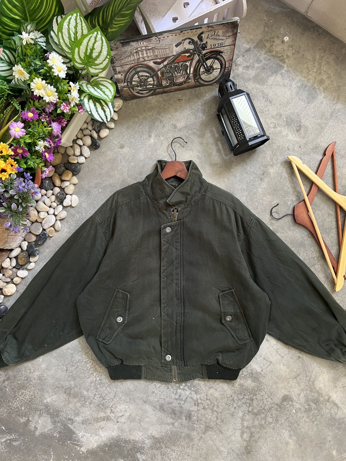 Japanese Brand × Vintage VTG 🏴‍☠️ Japanese Modern Club Denim Quilted Bomber Jacket Size US L / EU 52-54 / 3 - 13 Thumbnail