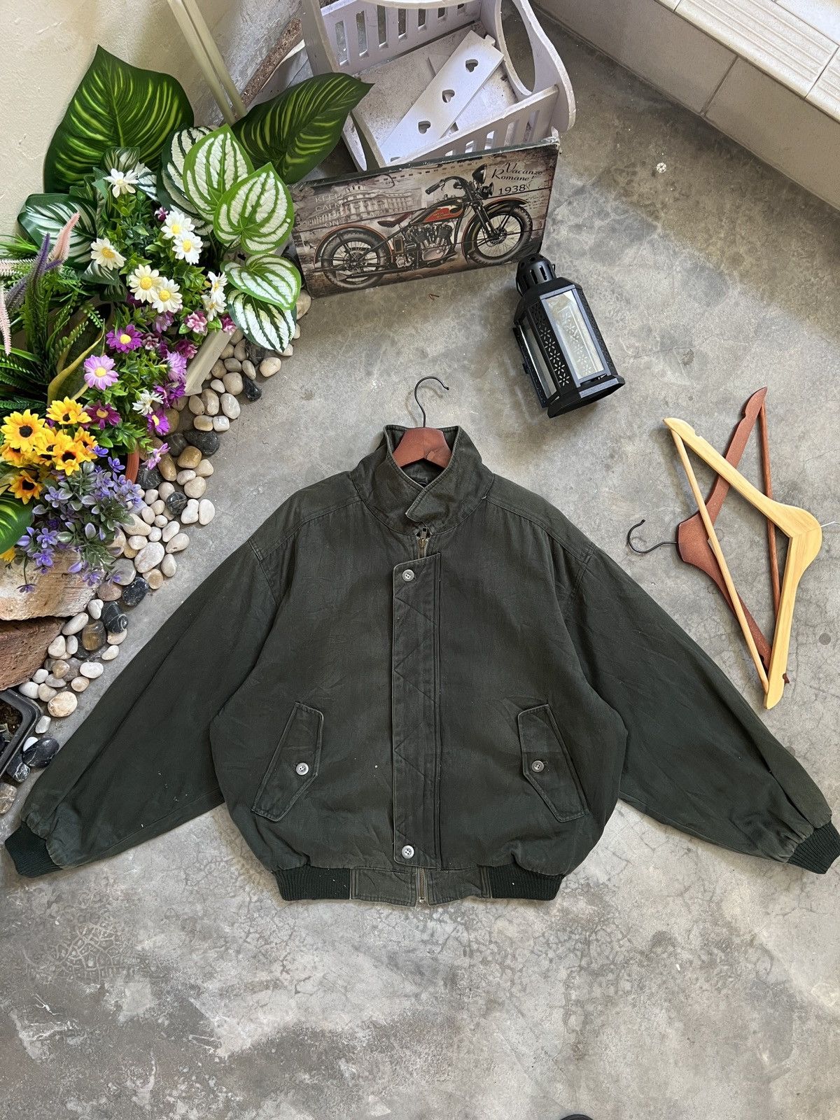 Japanese Brand × Vintage VTG 🏴‍☠️ Japanese Modern Club Denim Quilted Bomber Jacket Size US L / EU 52-54 / 3 - 2 Thumbnail