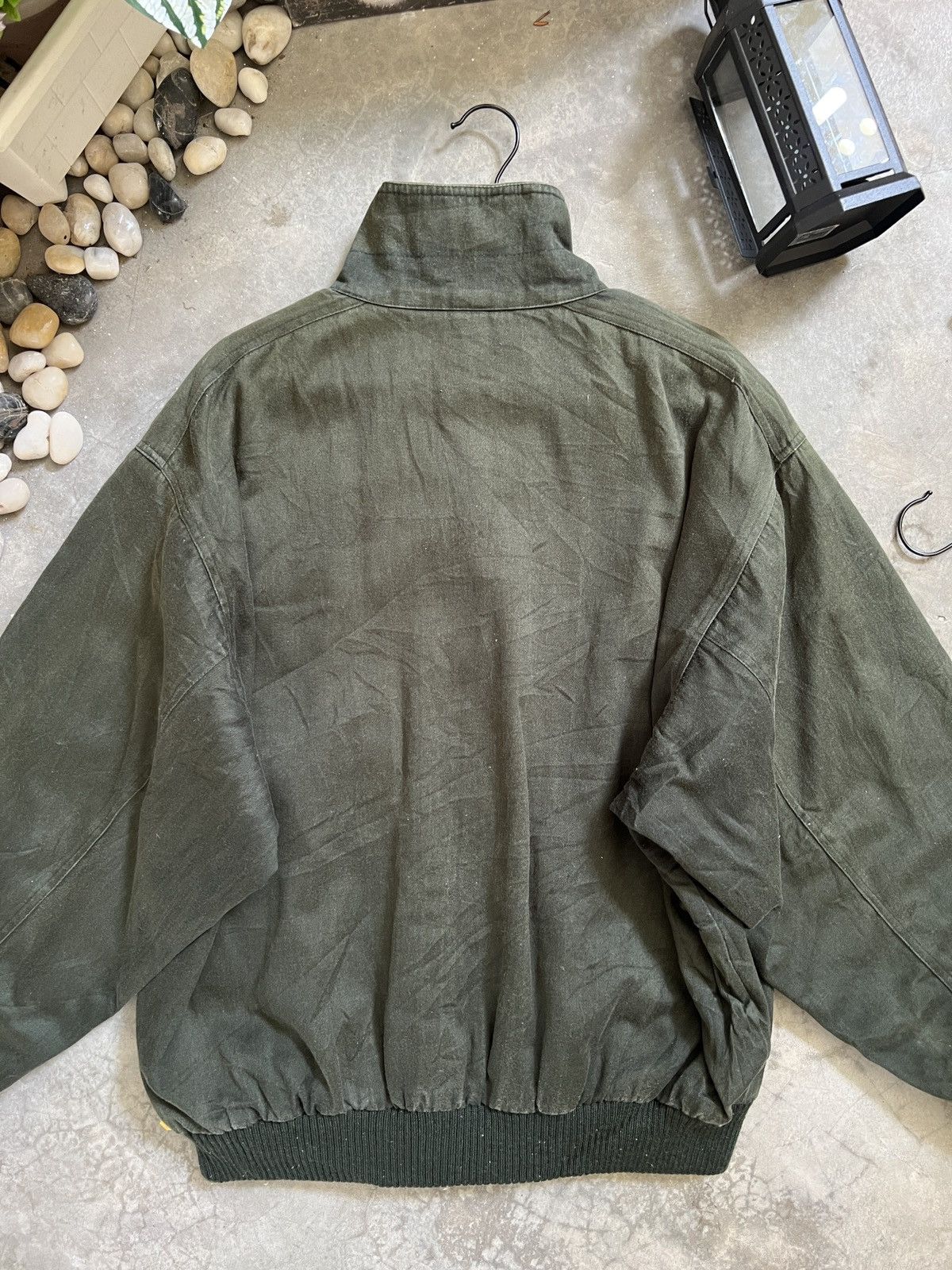 Japanese Brand × Vintage VTG 🏴‍☠️ Japanese Modern Club Denim Quilted Bomber Jacket Size US L / EU 52-54 / 3 - 6 Thumbnail