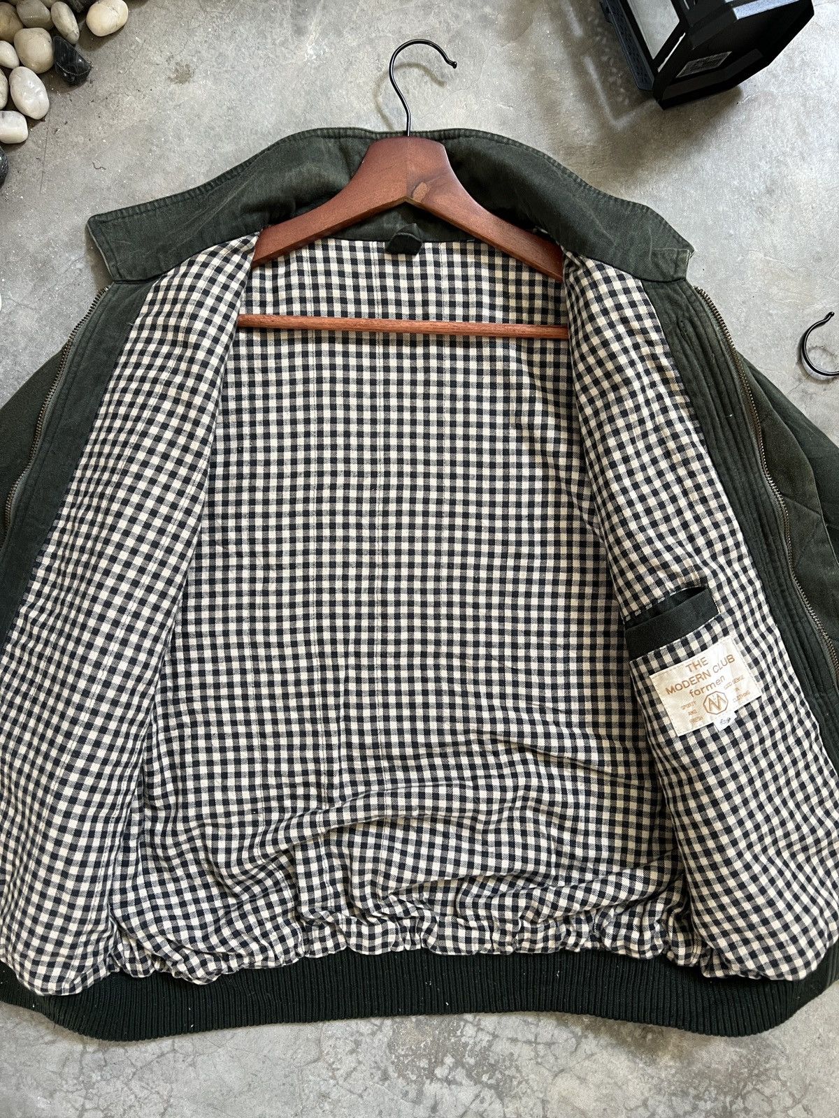 Japanese Brand × Vintage VTG 🏴‍☠️ Japanese Modern Club Denim Quilted Bomber Jacket Size US L / EU 52-54 / 3 - 14 Thumbnail