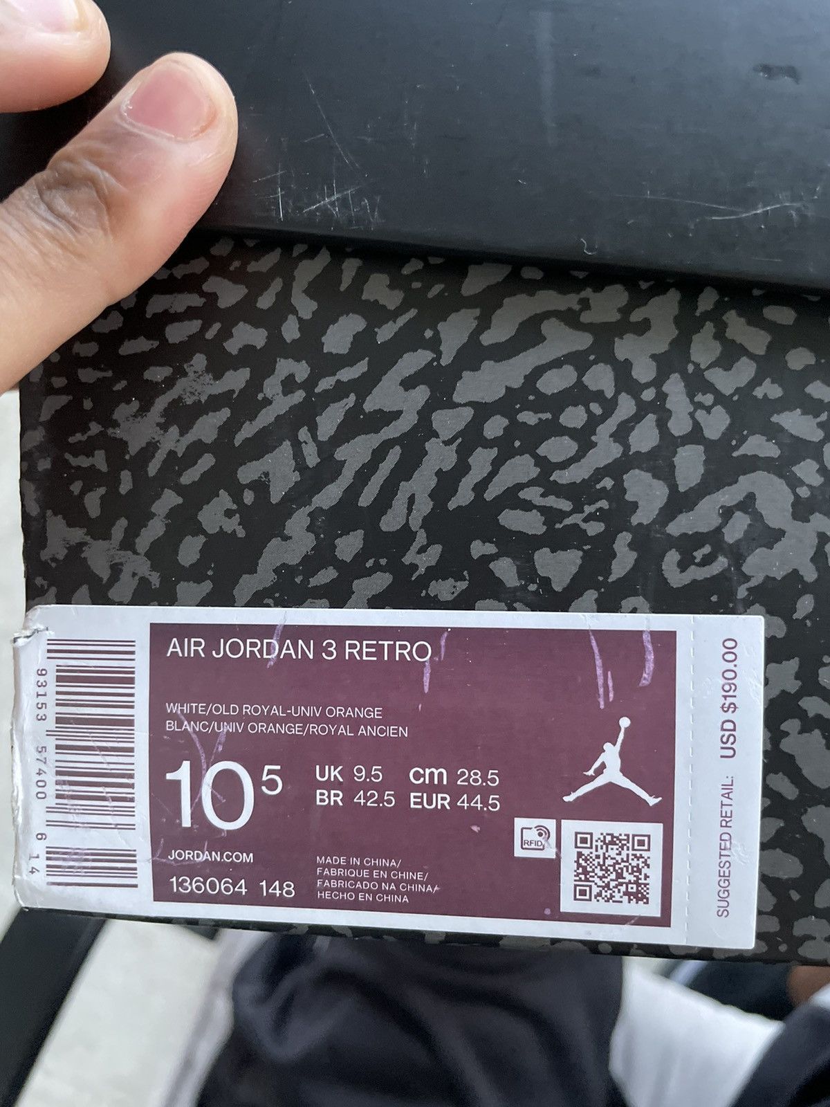Jordan Brand Jordan 3 knicks Size US 10.5 / EU 43-44 - 11 Thumbnail