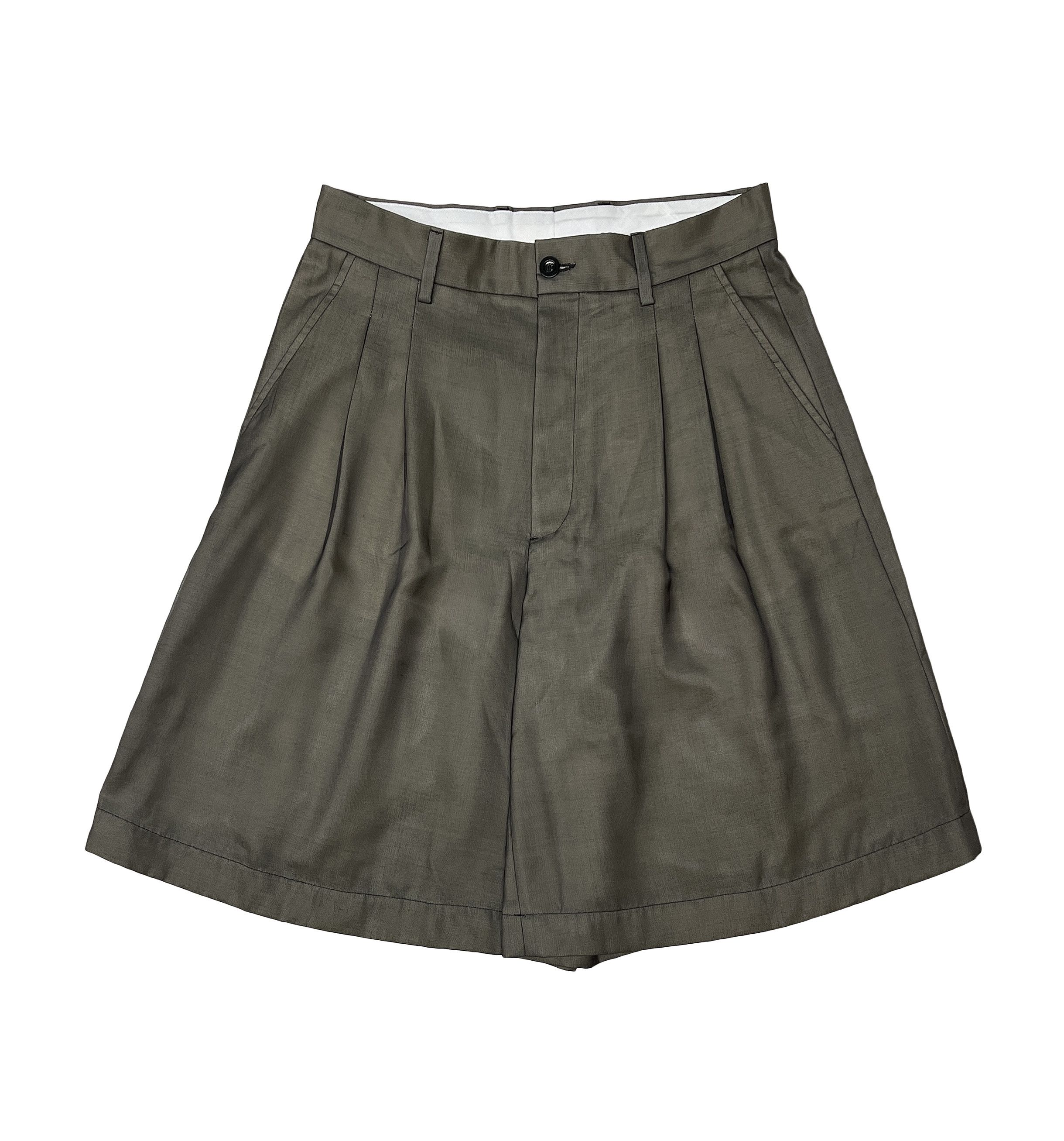 New — Organza/Wool Wide Shorts