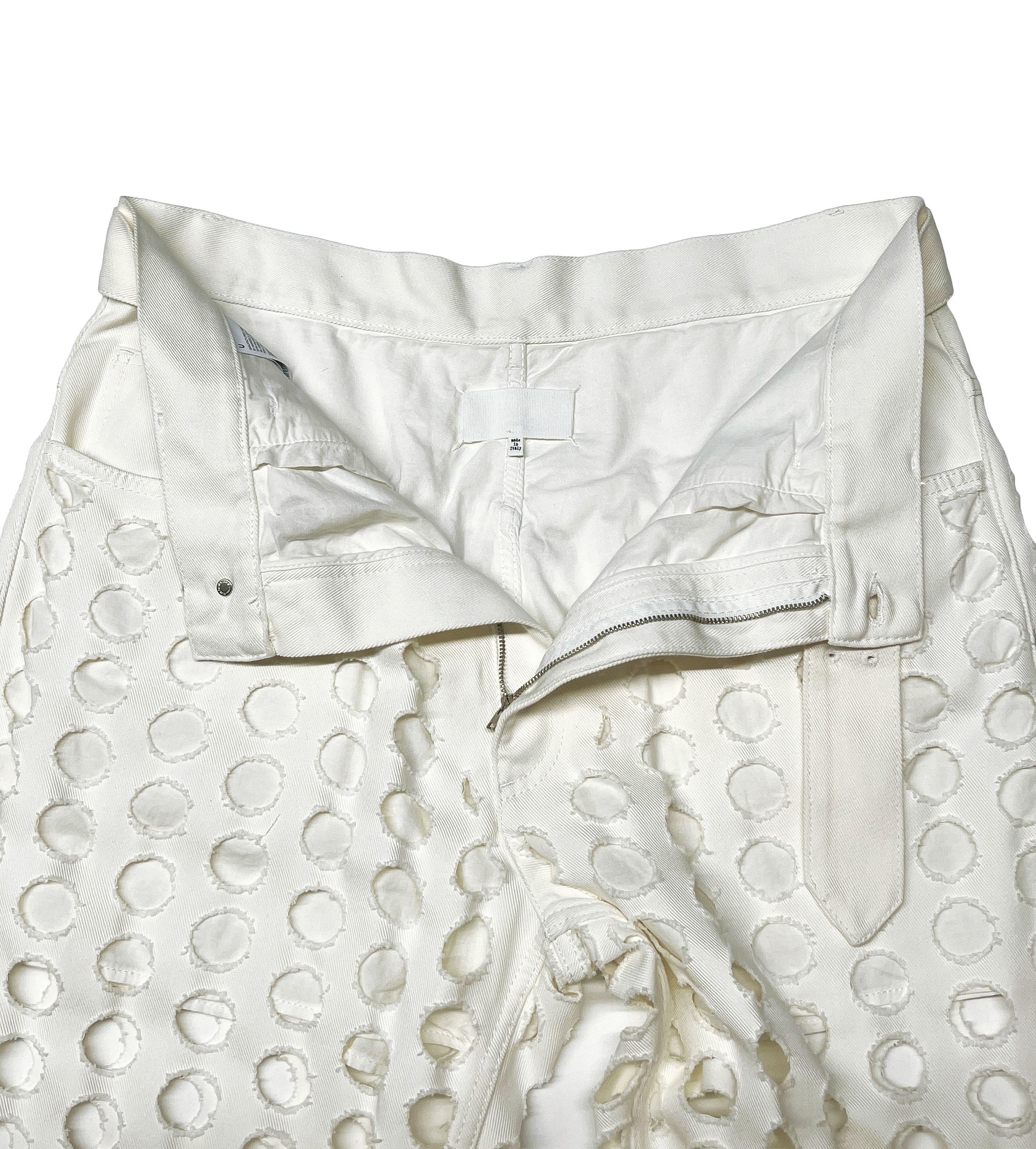 Maison Margiela New — SS20 Punched Holes Belted Pants Size US 32 / EU 48 - 6 Thumbnail