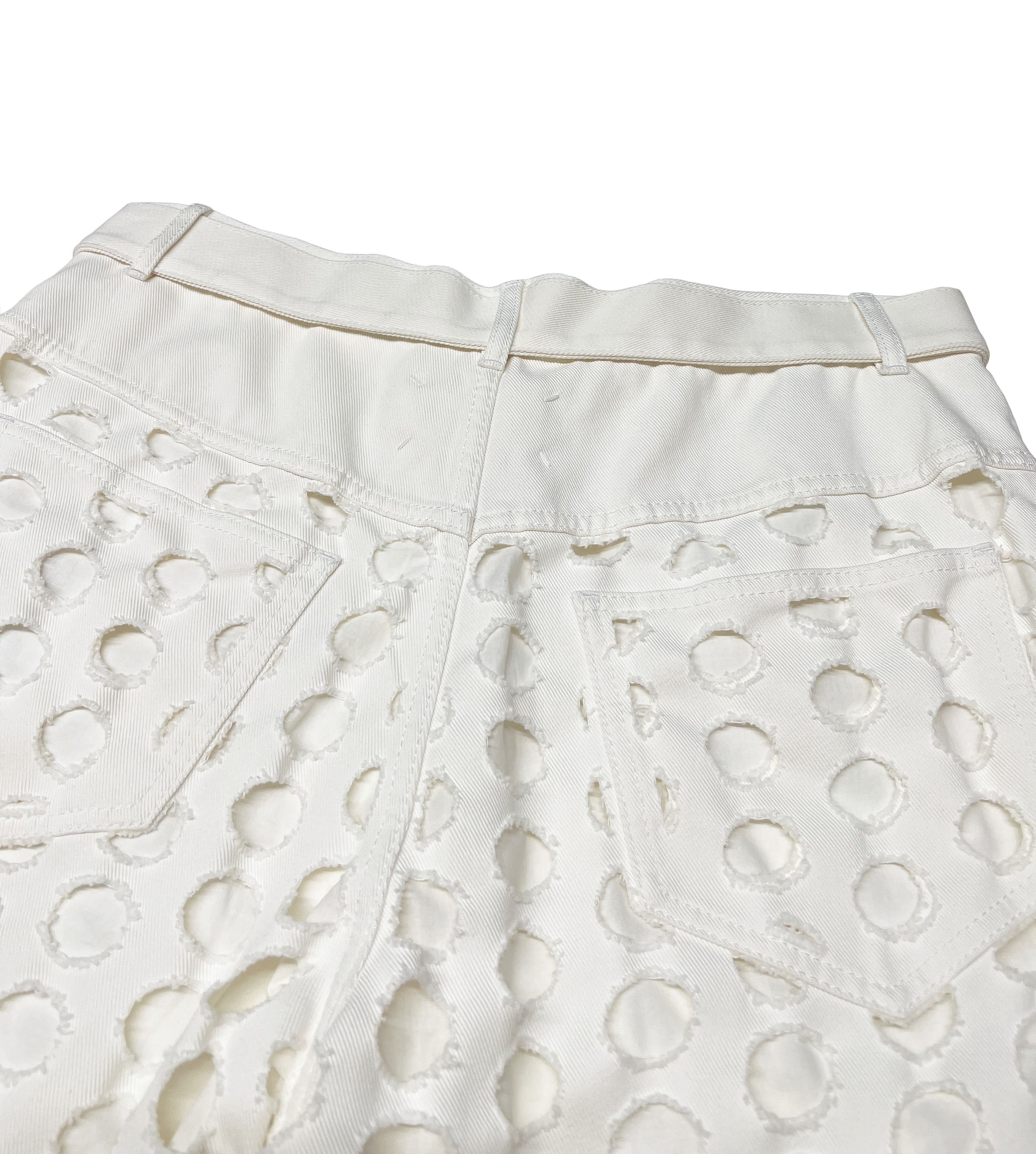 Maison Margiela New — SS20 Punched Holes Belted Pants Size US 30 / EU 46 - 4 Thumbnail