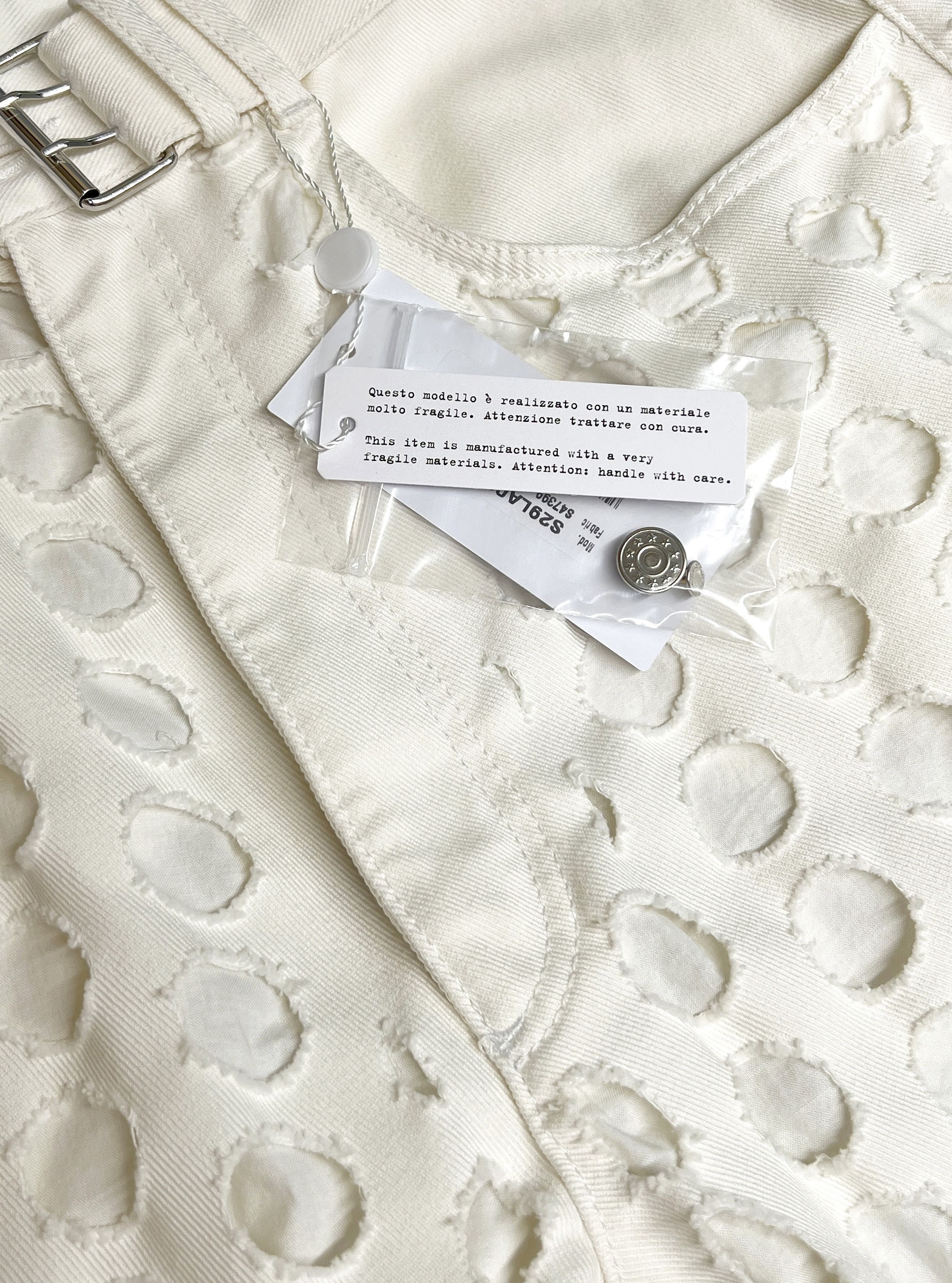 Maison Margiela New — SS20 Punched Holes Belted Pants Size US 30 / EU 46 - 7 Thumbnail