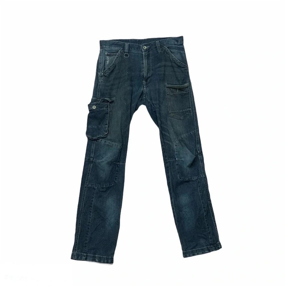 image of Biker Jeans x Vintage Japanese Vintage Jeans Bikers 32X31 Trousers Cargo Pants in Blue, Men's