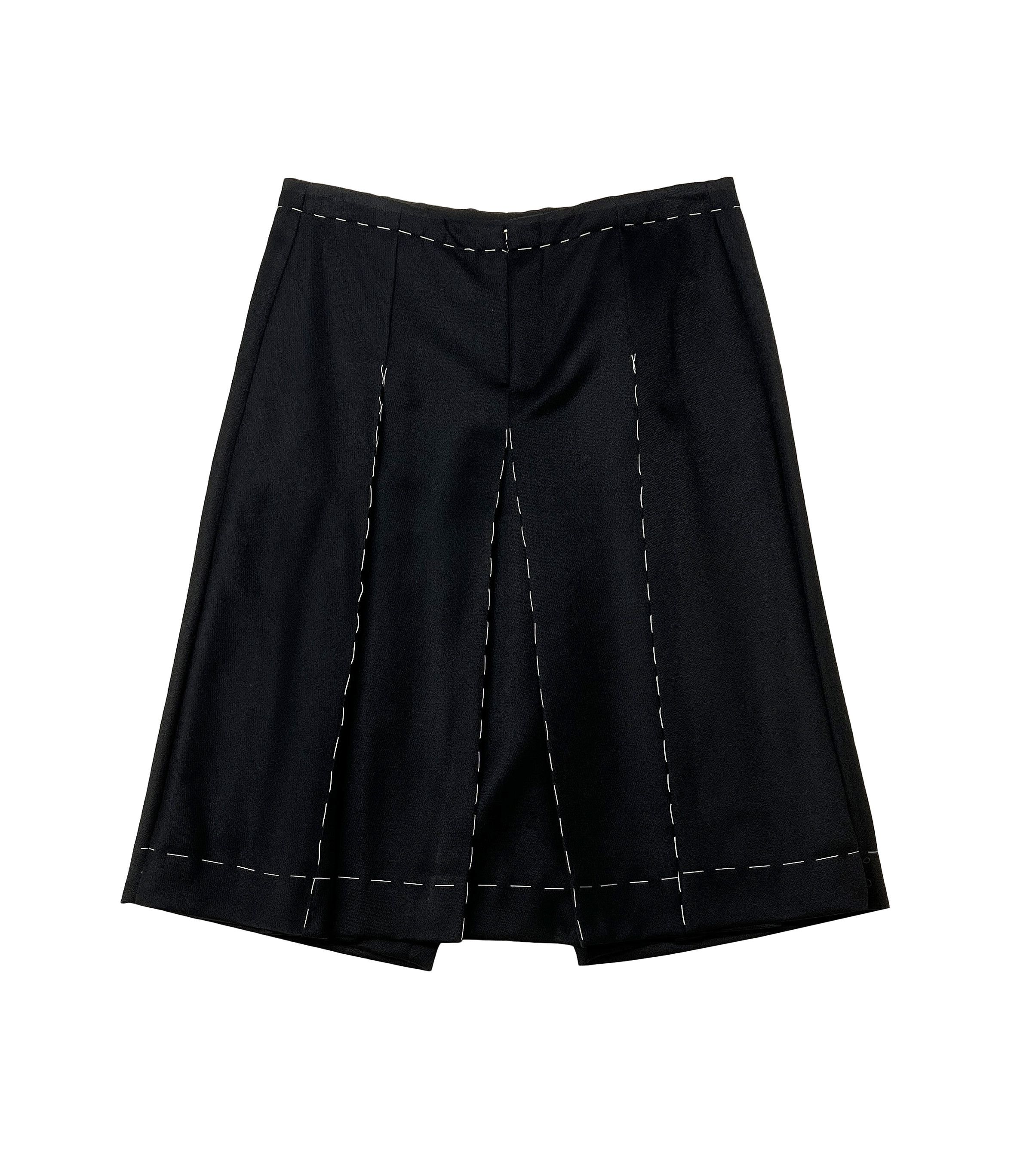 Maison Margiela New — AW20 Wide Pleated Paneled Shorts Size US 32 / EU 48 - 3 Thumbnail