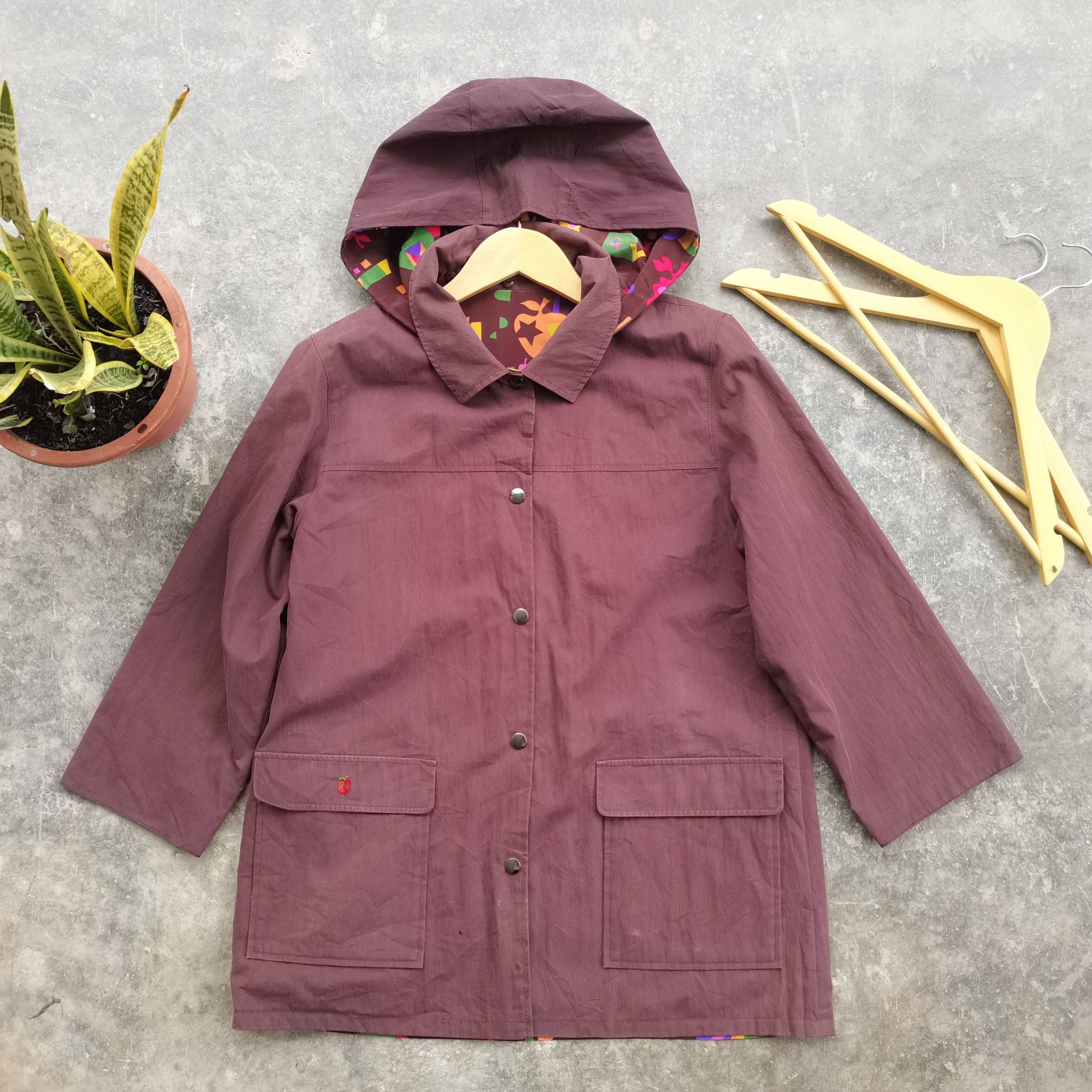 Japanese Brand × Vintage Vintage GIVY Fullprint Inside Button Up Hoodie Jacket Size US L / EU 52-54 / 3 - 1 Thumbnail