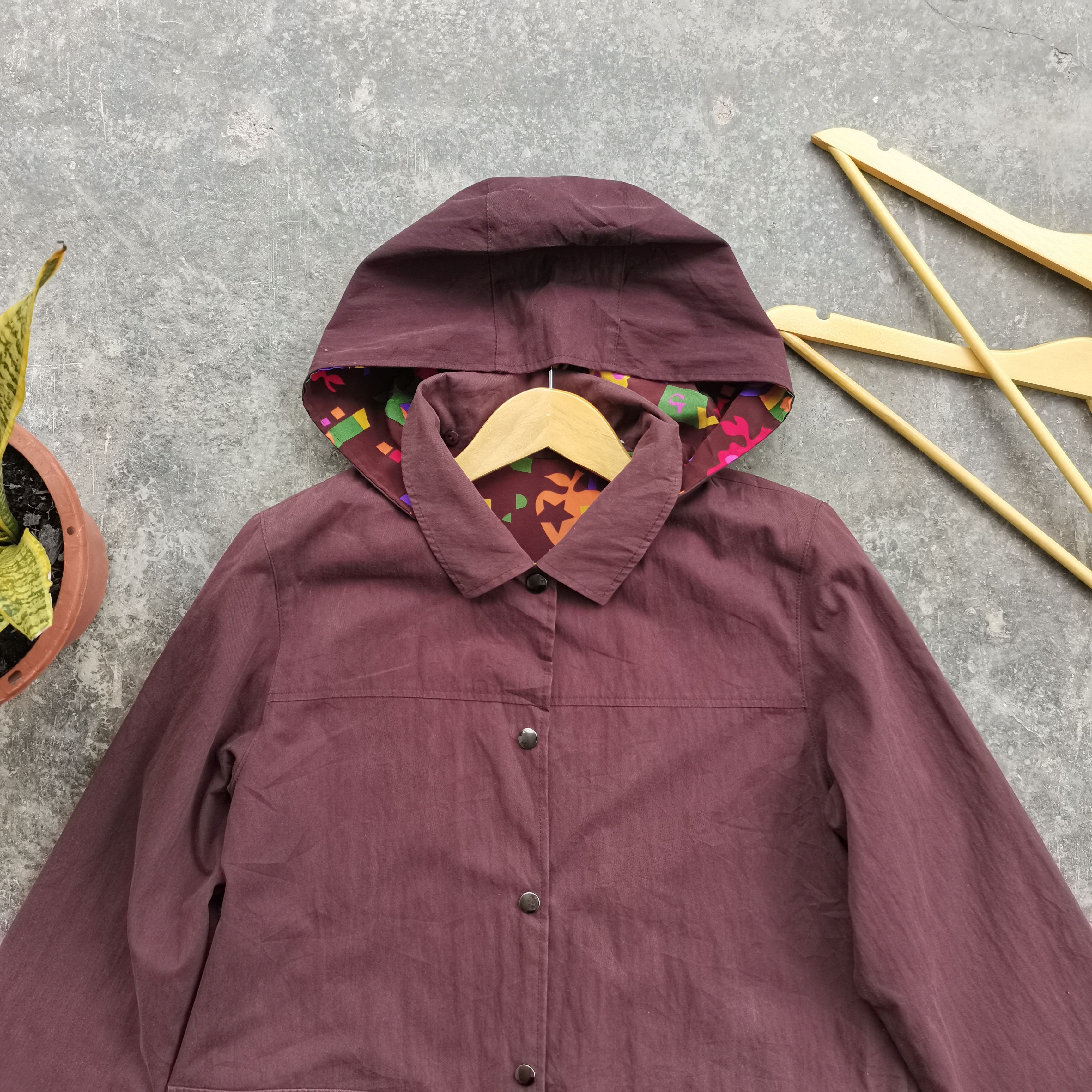 Japanese Brand × Vintage Vintage GIVY Fullprint Inside Button Up Hoodie Jacket Size US L / EU 52-54 / 3 - 3 Thumbnail