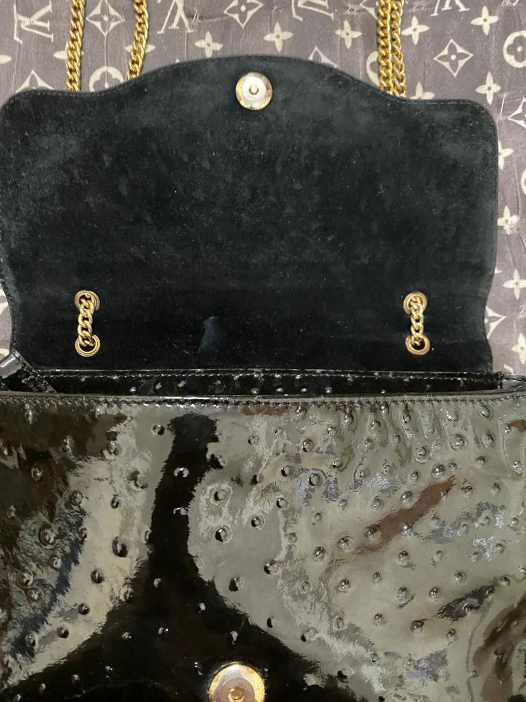 Leather × Vivienne Westwood Vivienne Westwood chain Ostrich leather bag Size ONE SIZE - 9 Thumbnail