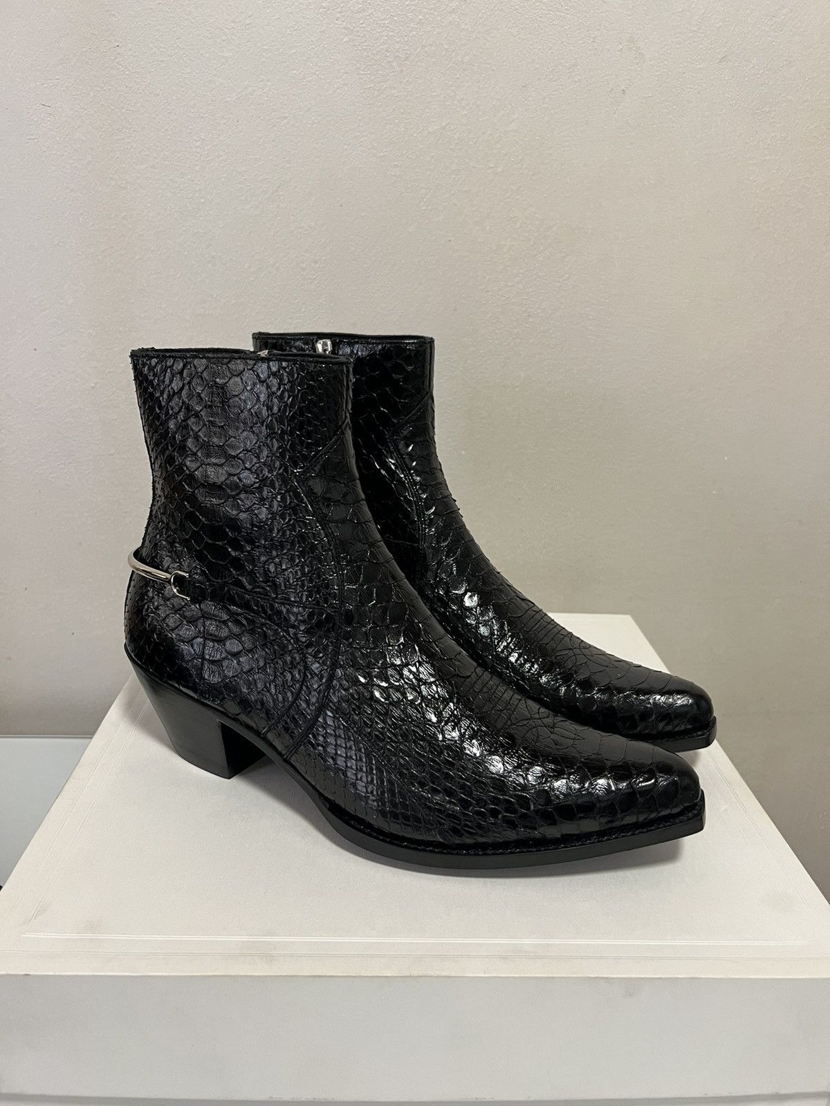 Celine GRAIL - SS20 Python Berlin Cavalry Boots 44 | Grailed