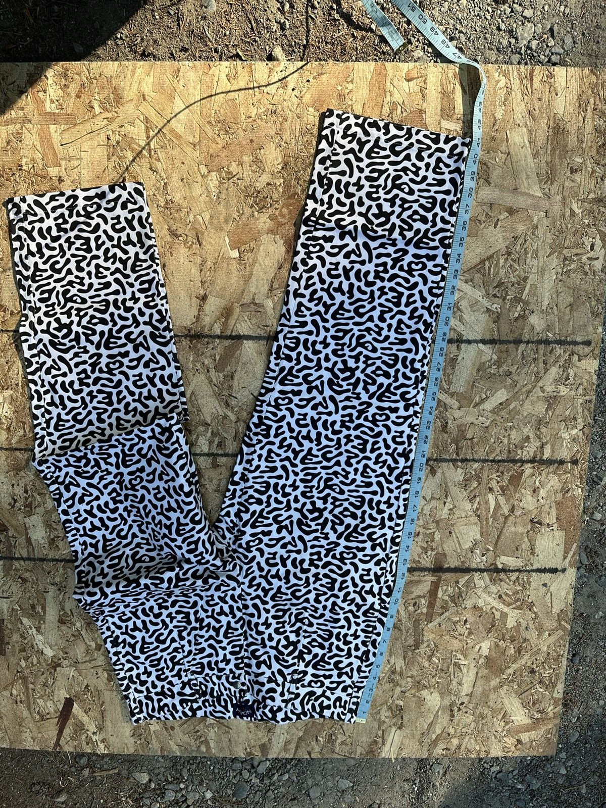 Noah FW/19 oversized Portugal made Pleated twill patterned pants Size US 32 / EU 48 - 10 Thumbnail