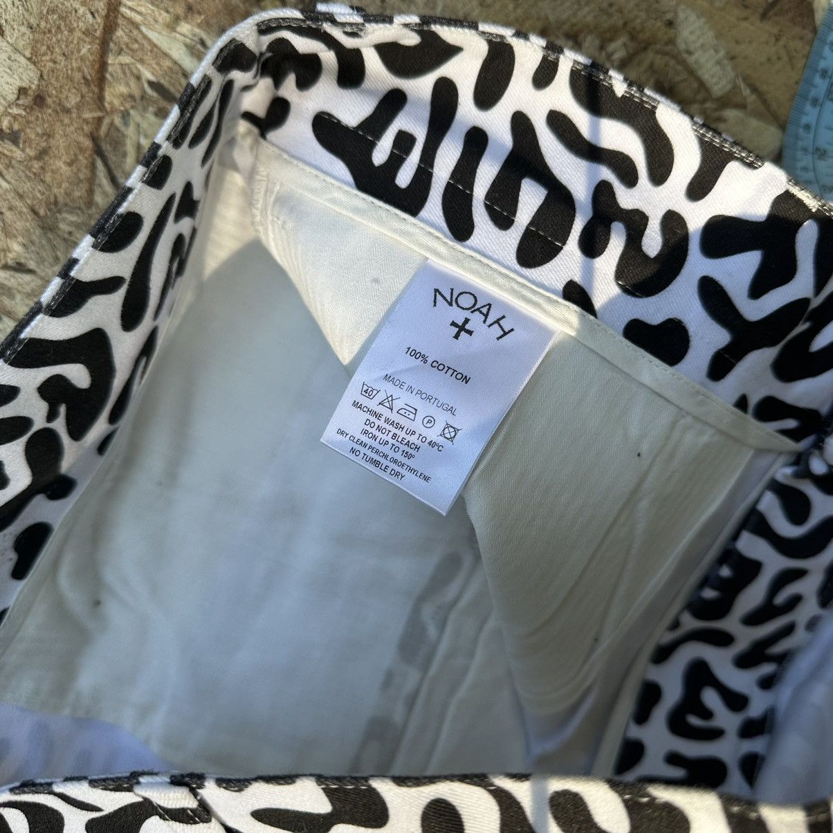 Noah FW/19 oversized Portugal made Pleated twill patterned pants Size US 32 / EU 48 - 4 Thumbnail