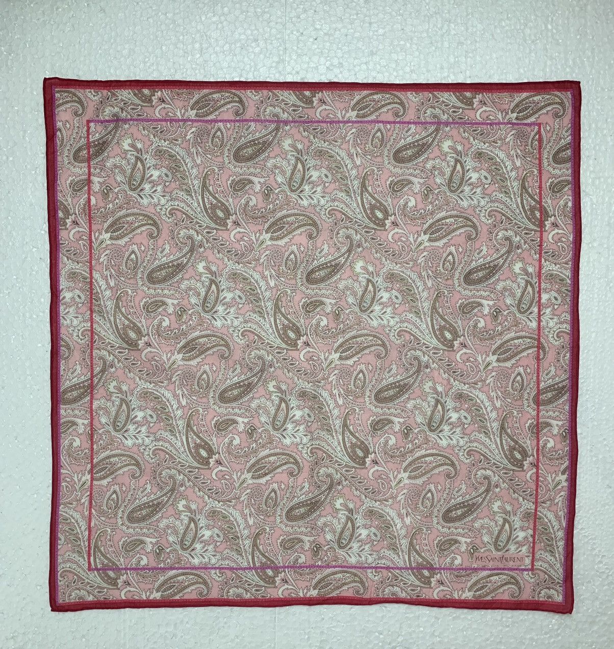 Designer Yves Saint Laurent Neckerchief YSL Handkerchief Bandana Size ONE SIZE - 3 Thumbnail