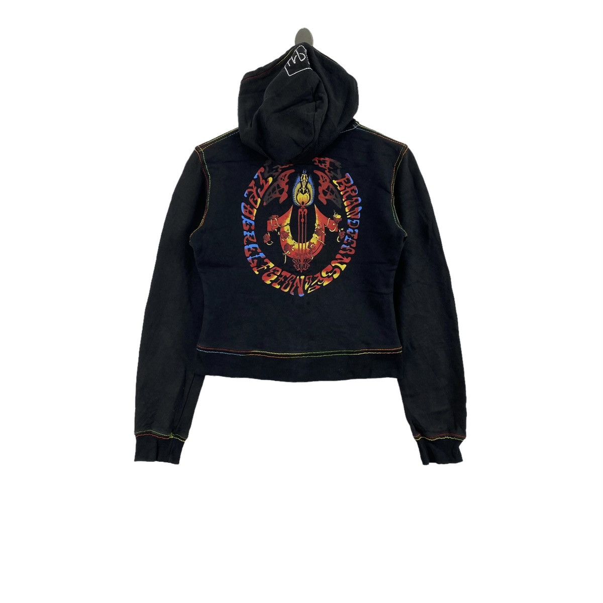 True Religion Vintage TRUE RELIGION Usa Brand Crop Top Jeans Hoodie Size S / US 4 / IT 40 - 1 Thumbnail