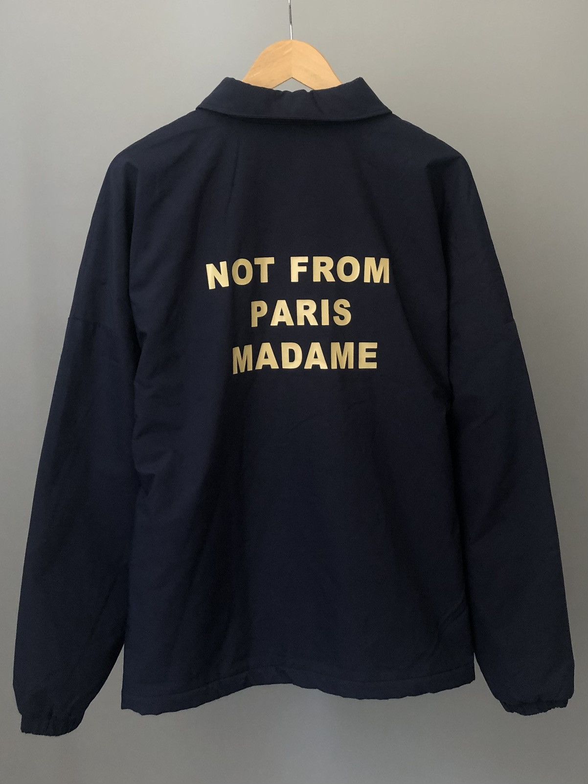 image of Drole De Monsieur Drôle De Monsieur Not From Paris Madame Men's Jacket in Blue (Size XL)