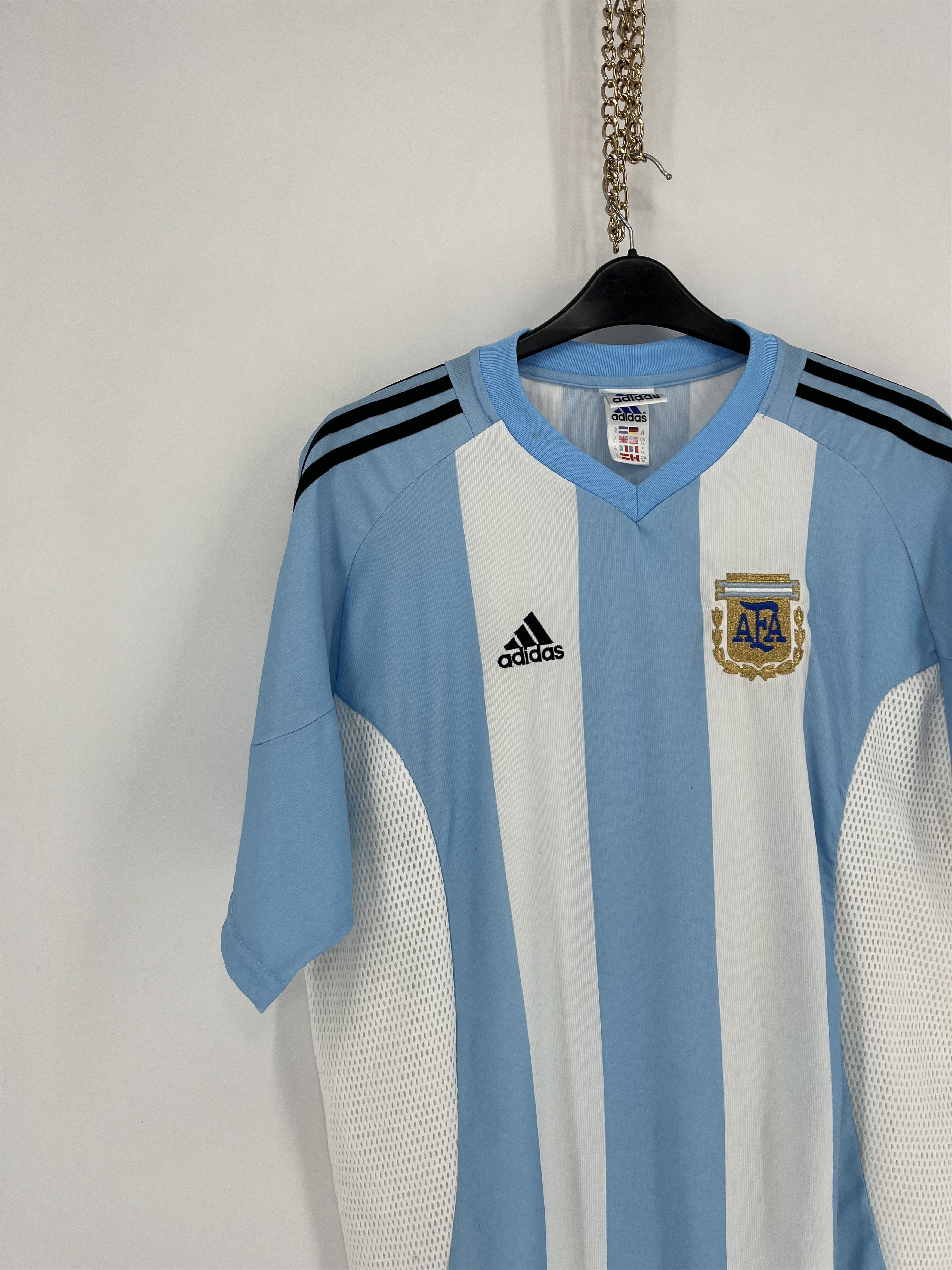 Adidas ARGENTINA 90S HOME FOOTBALL SHIRT SOCCER JERSEY ADIDAS Size US XL / EU 56 / 4 - 2 Thumbnail